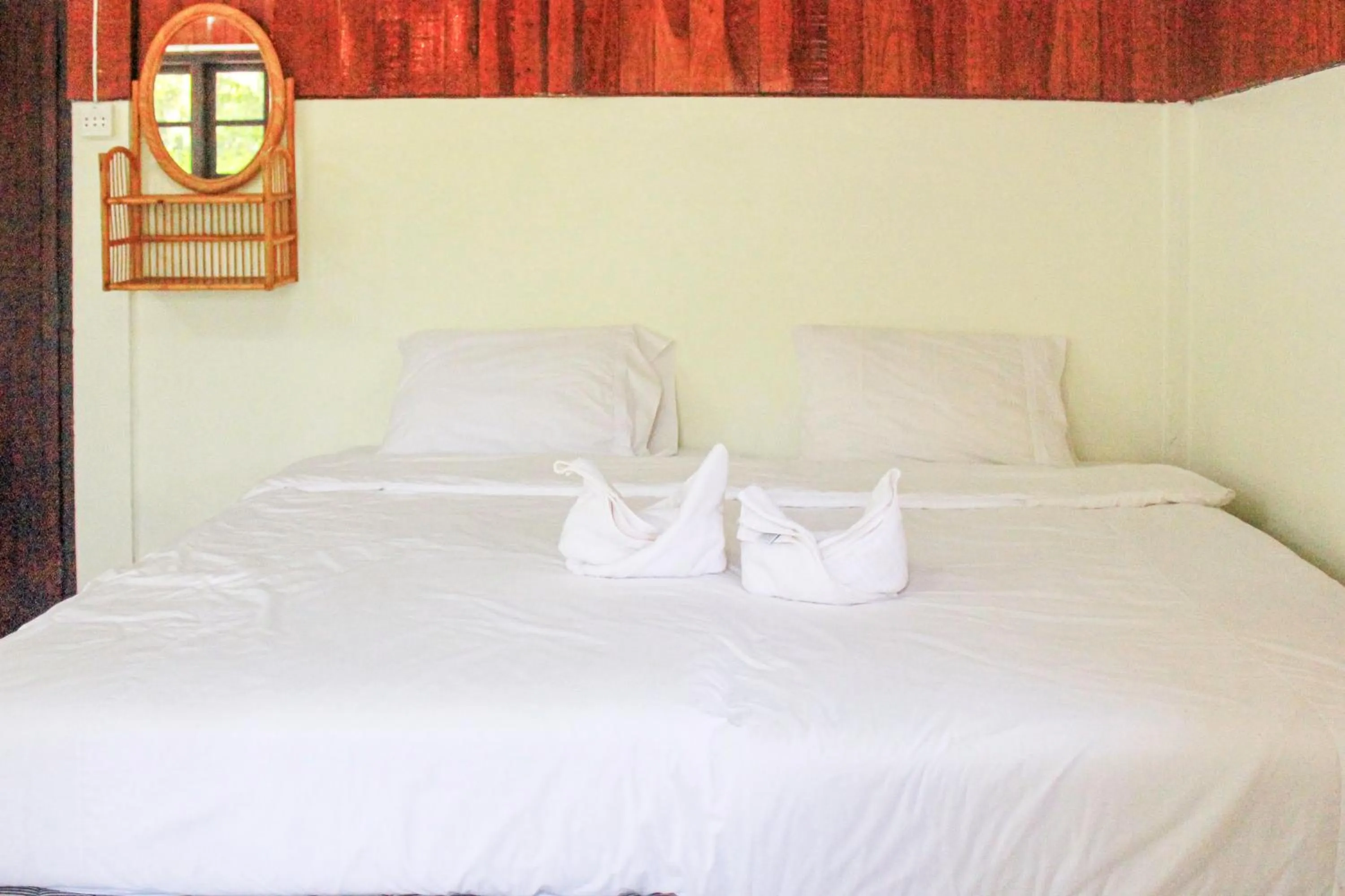Bed in Saksupha Resort