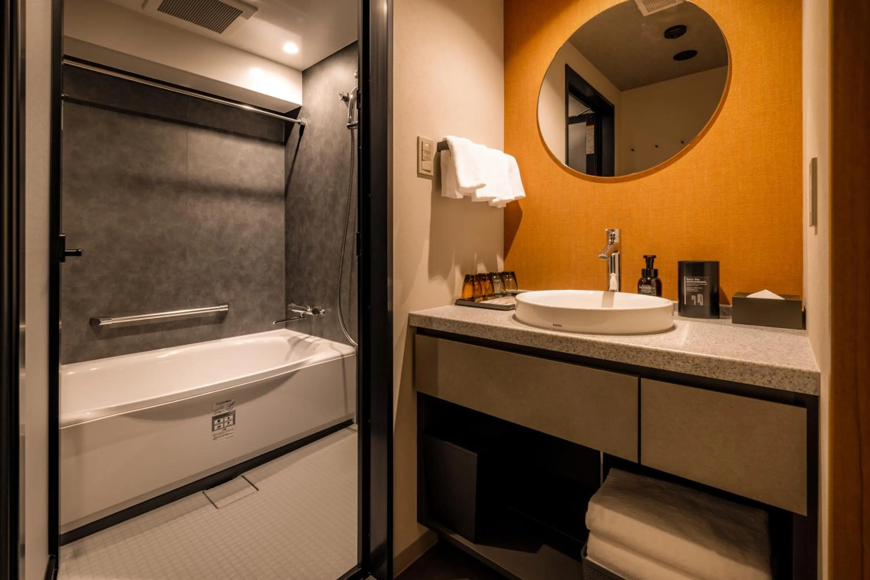 Bathroom in &Here SHINJUKU