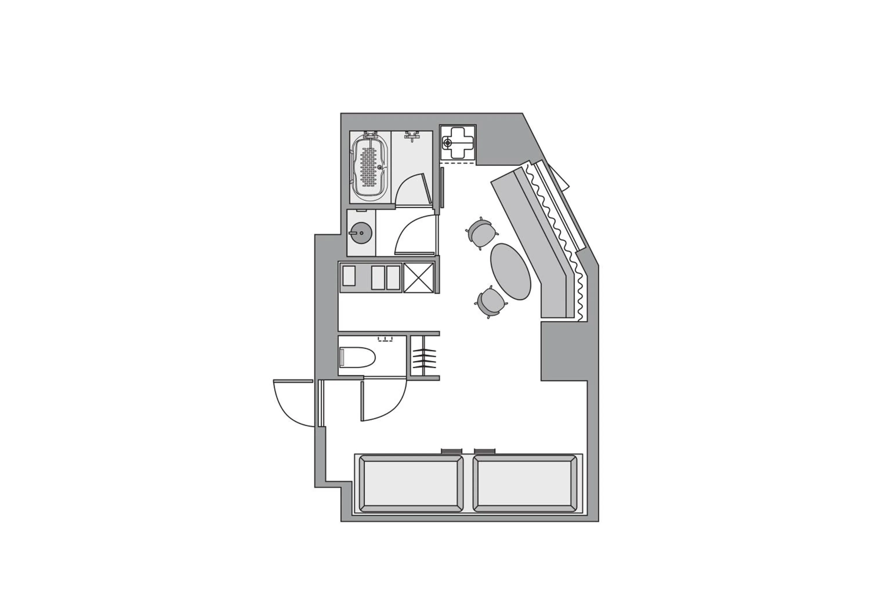 Floor plan in &Here SHINJUKU