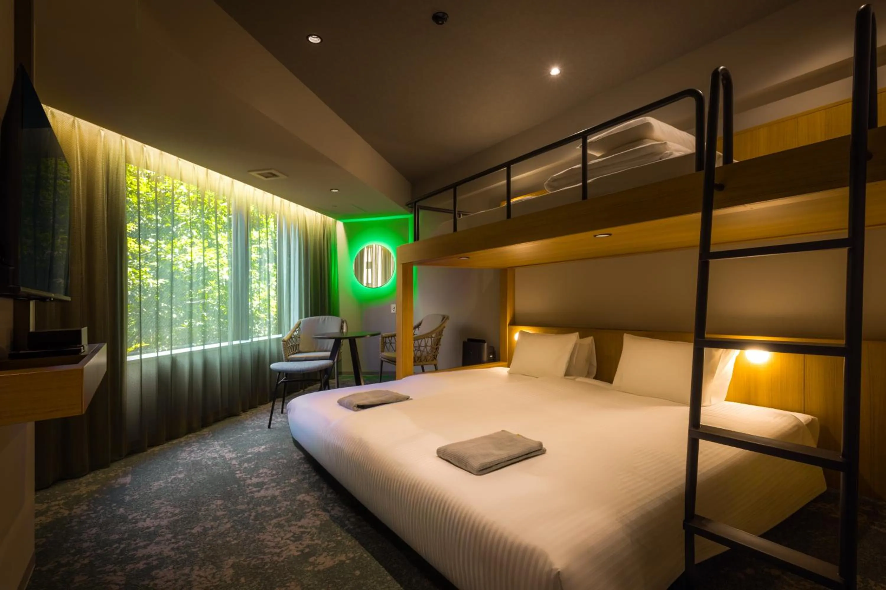 Photo of the whole room, Bed in &Here SHINJUKU