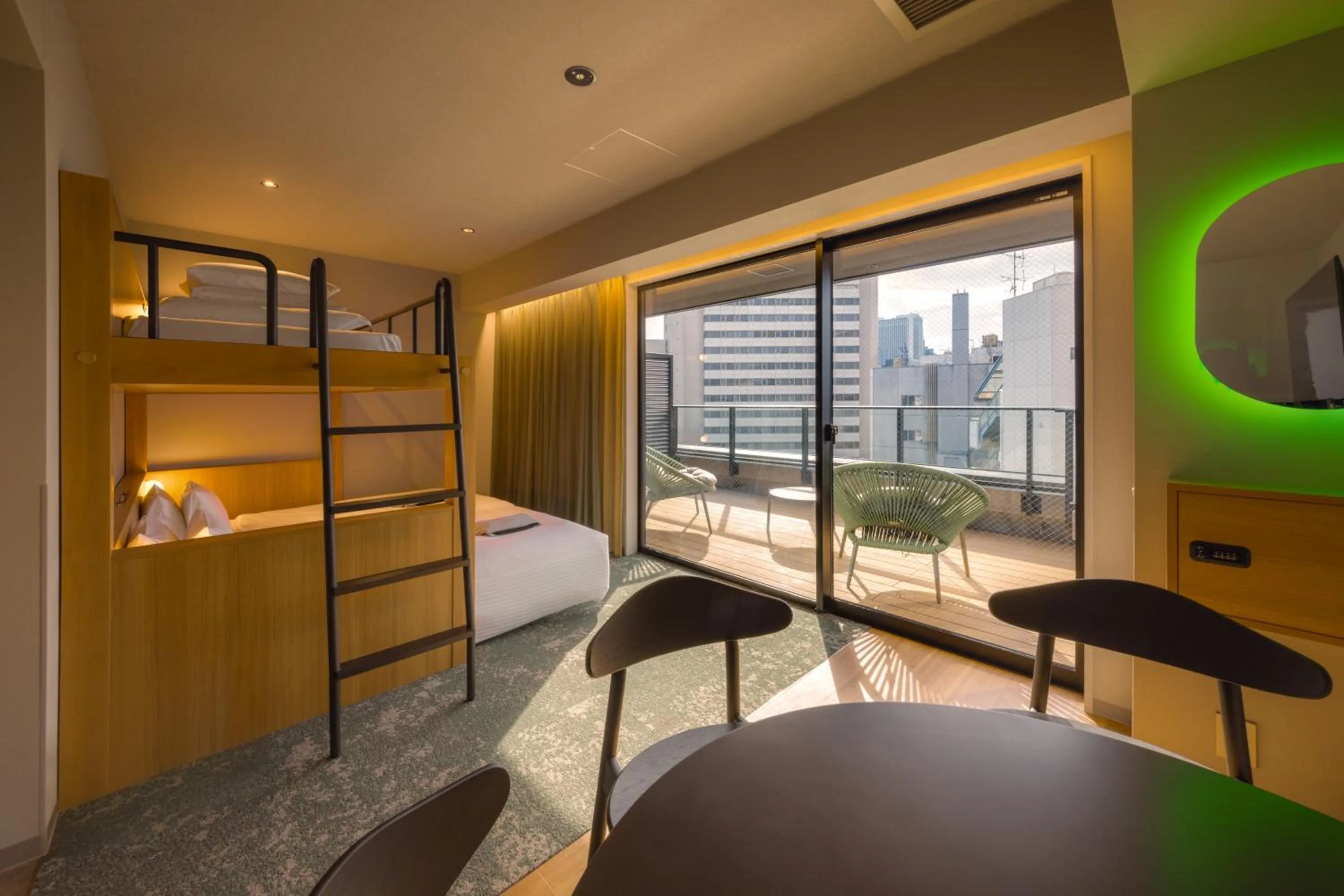 Photo of the whole room, Bed in &Here SHINJUKU