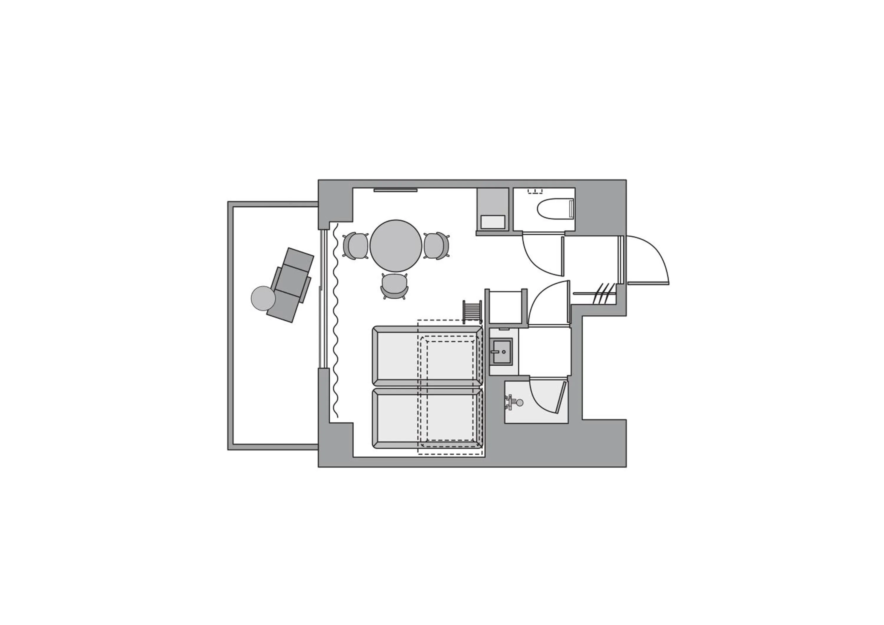 Floor plan in &Here SHINJUKU