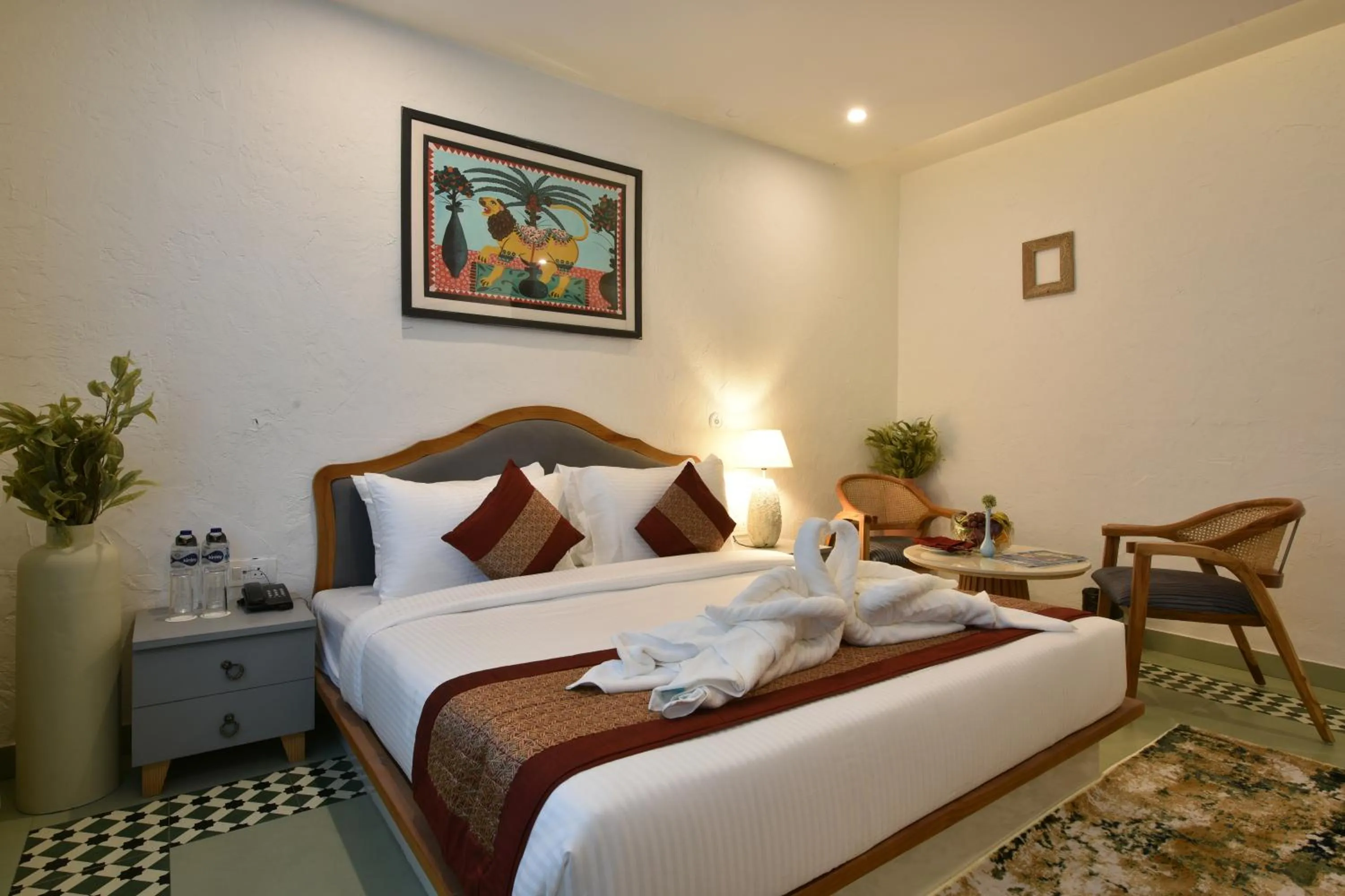 Bed in Tiaraa Lite A Ganges Retreat