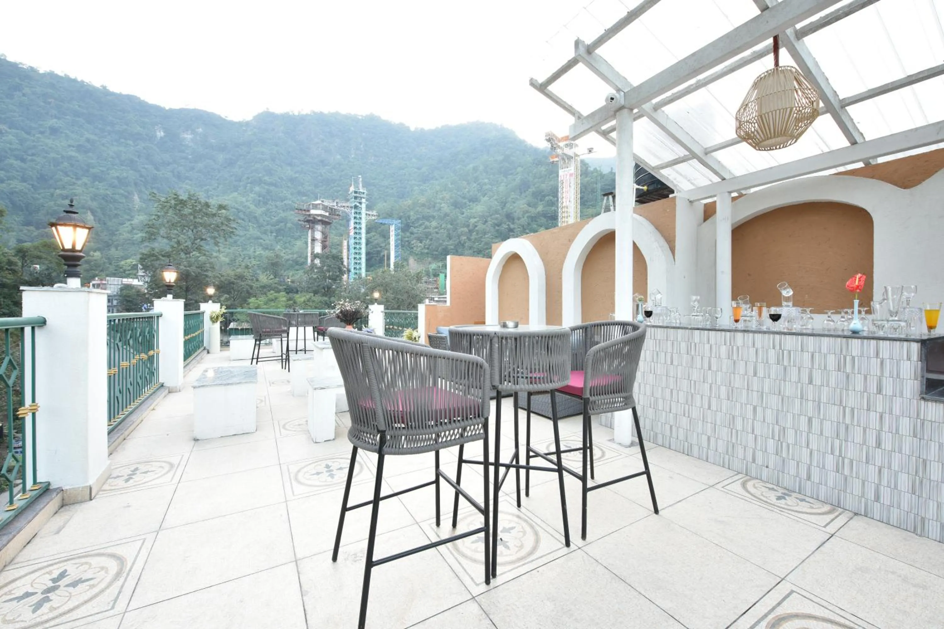 Patio in Tiaraa Lite A Ganges Retreat