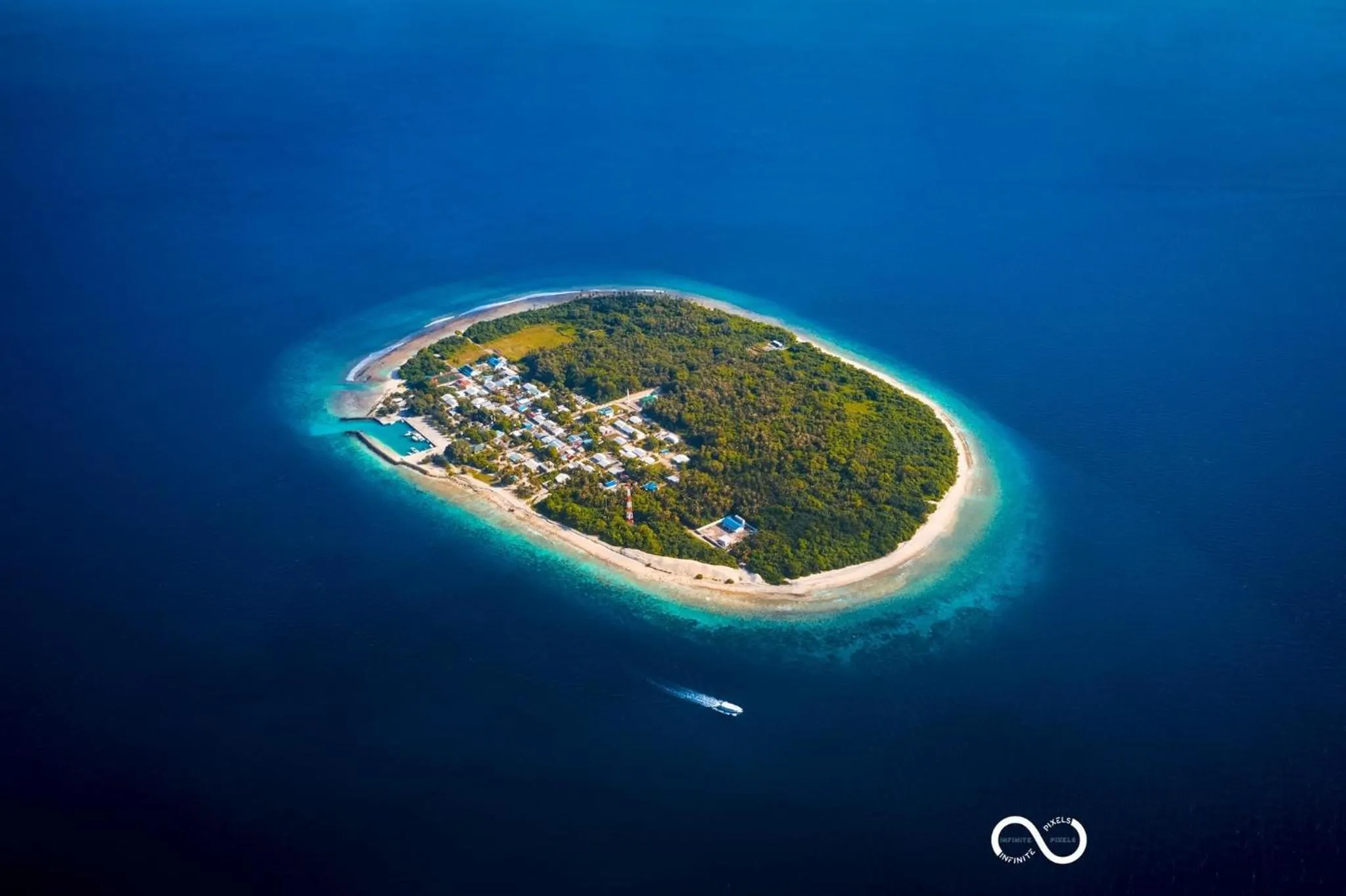 Bird's eye view in Bon Abri Maldives