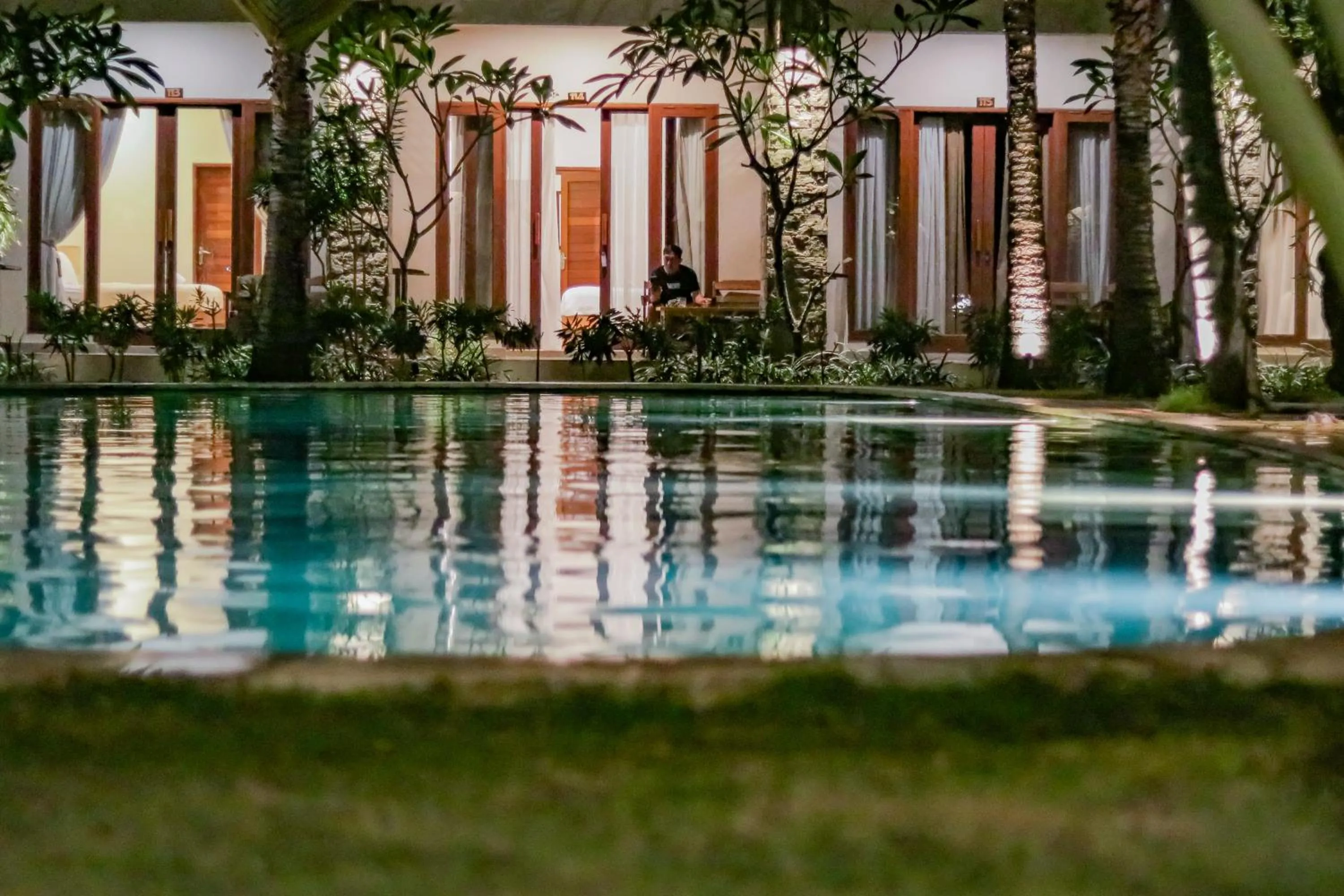 Pool view in Mina Tanjung Hotel