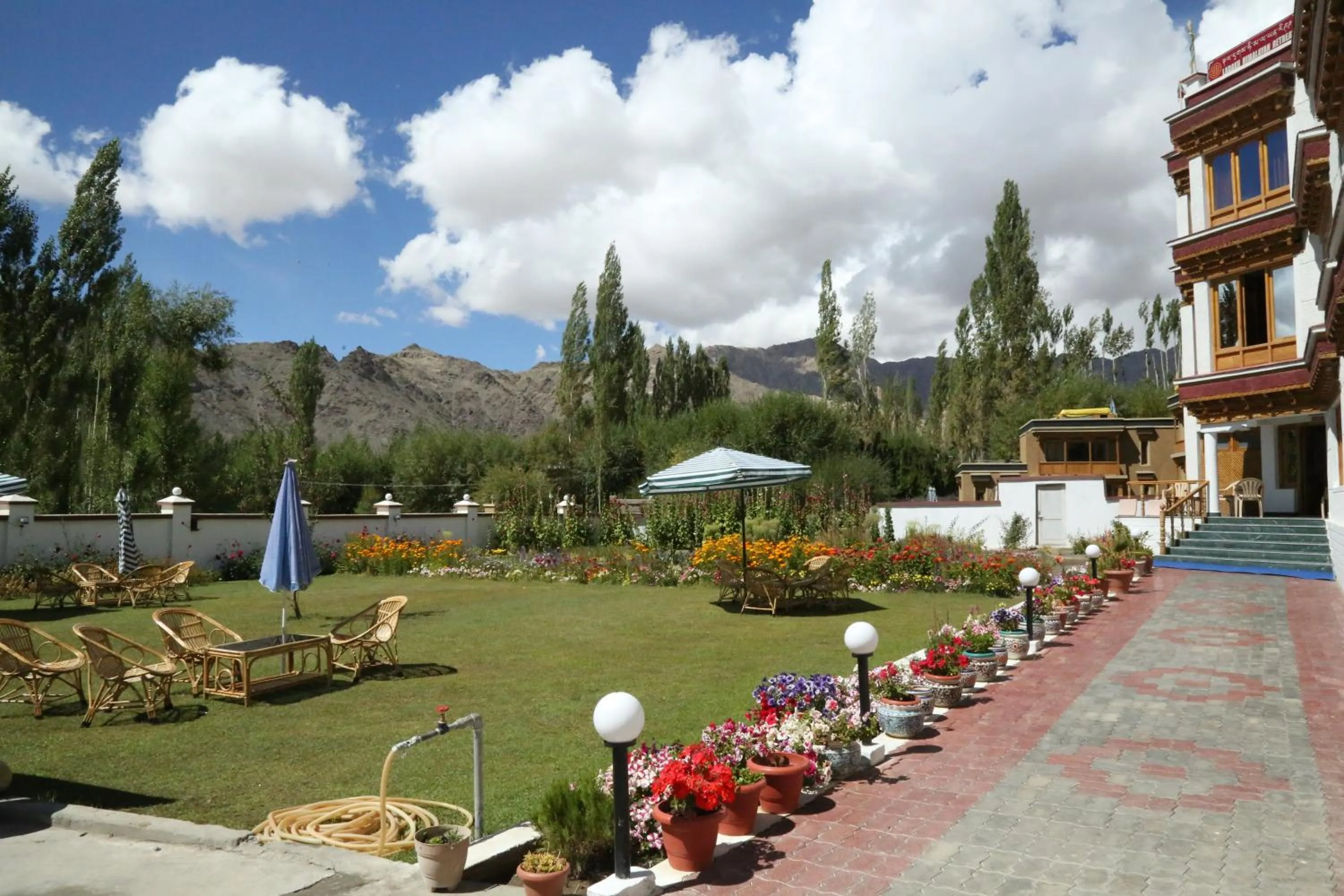 Garden in Ladakh Himalayan Retreat