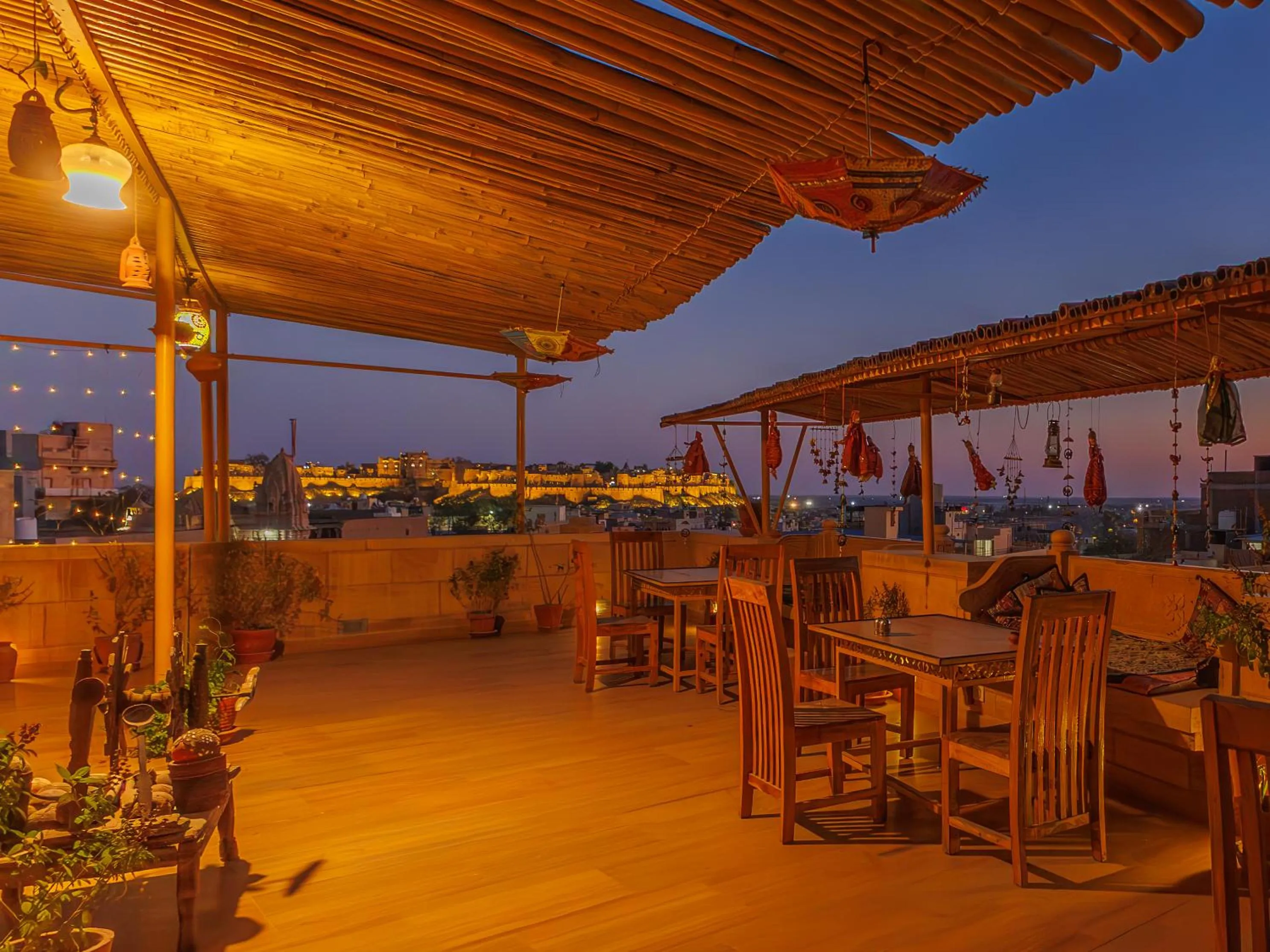 Patio in Hotel The Silk Route