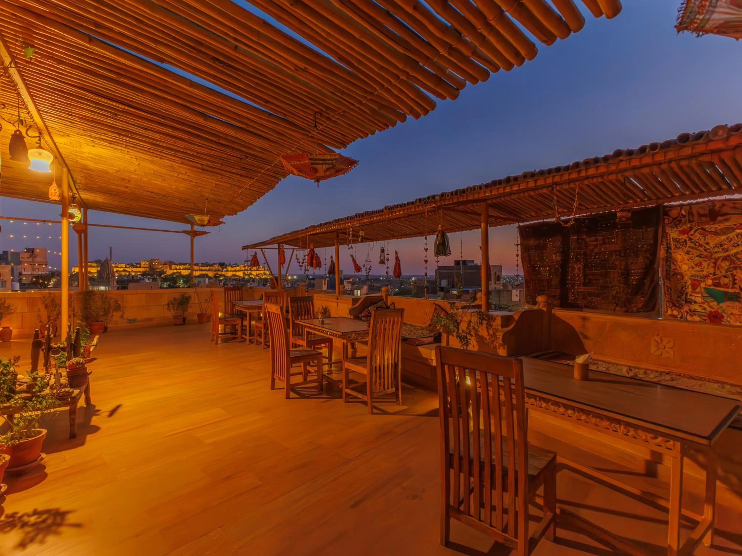 Patio in Hotel The Silk Route