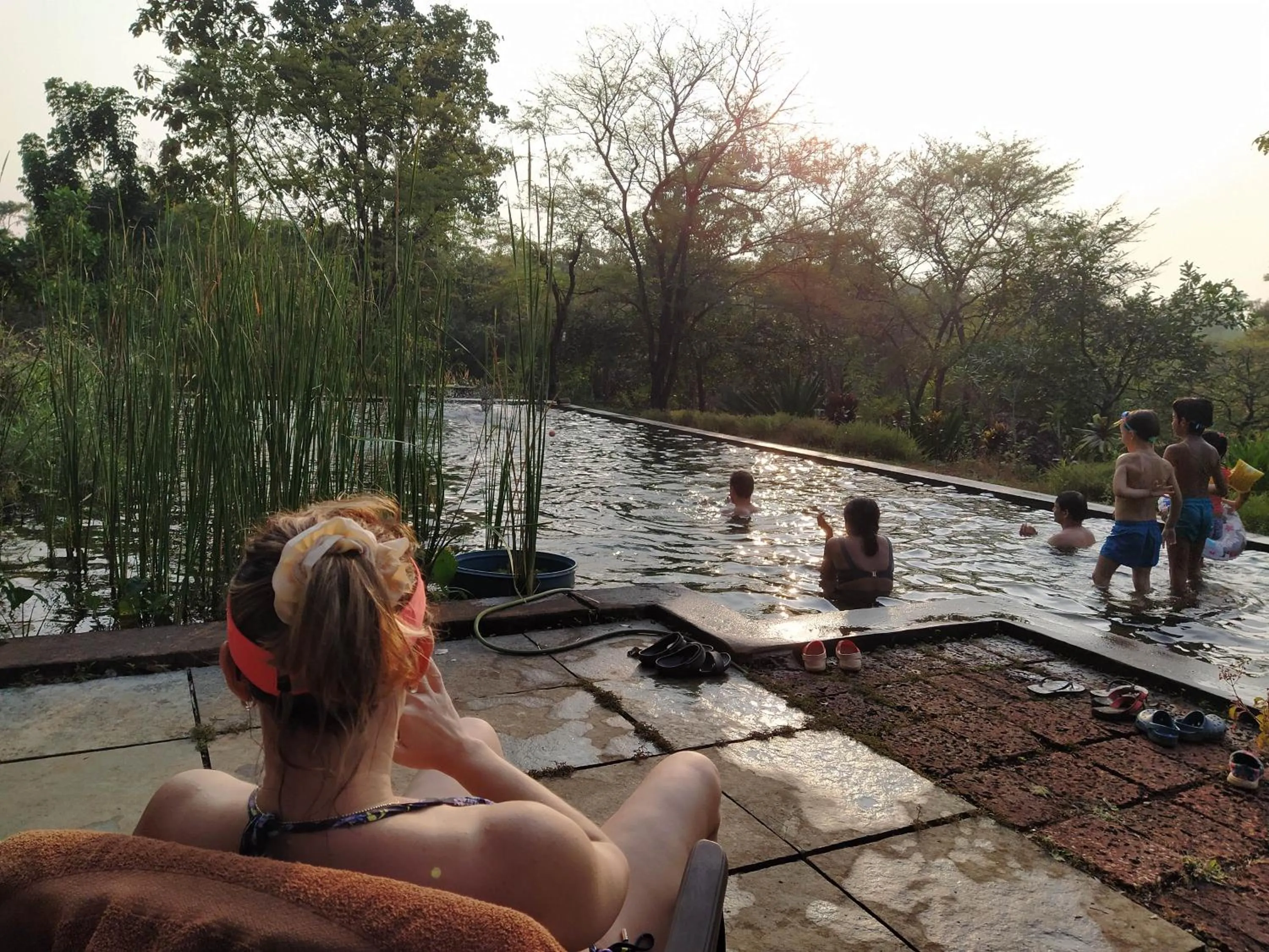 Swimming pool in Dudhsagar Plantation