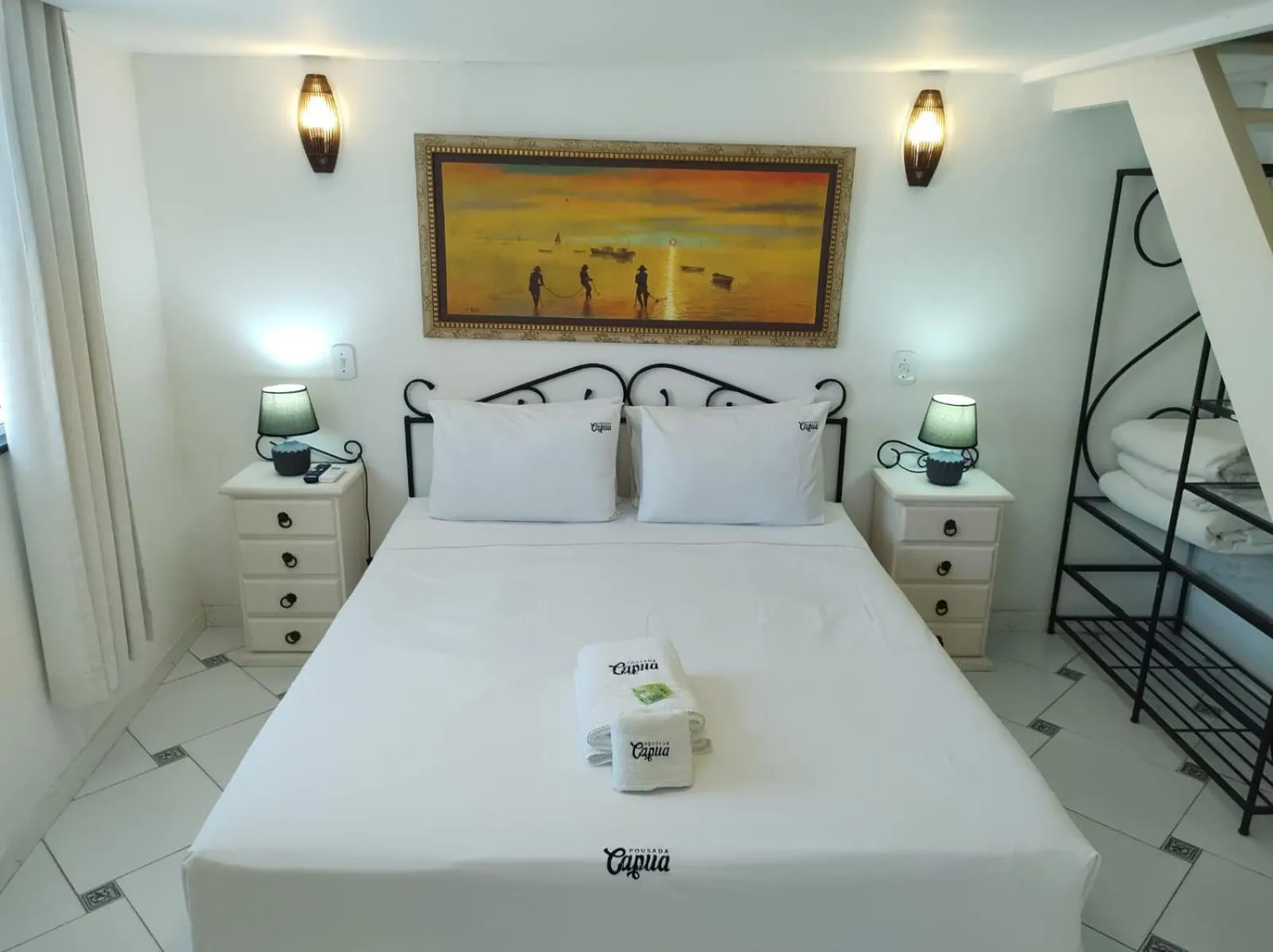 Bedroom, Bed in Pousada Capua Buzios