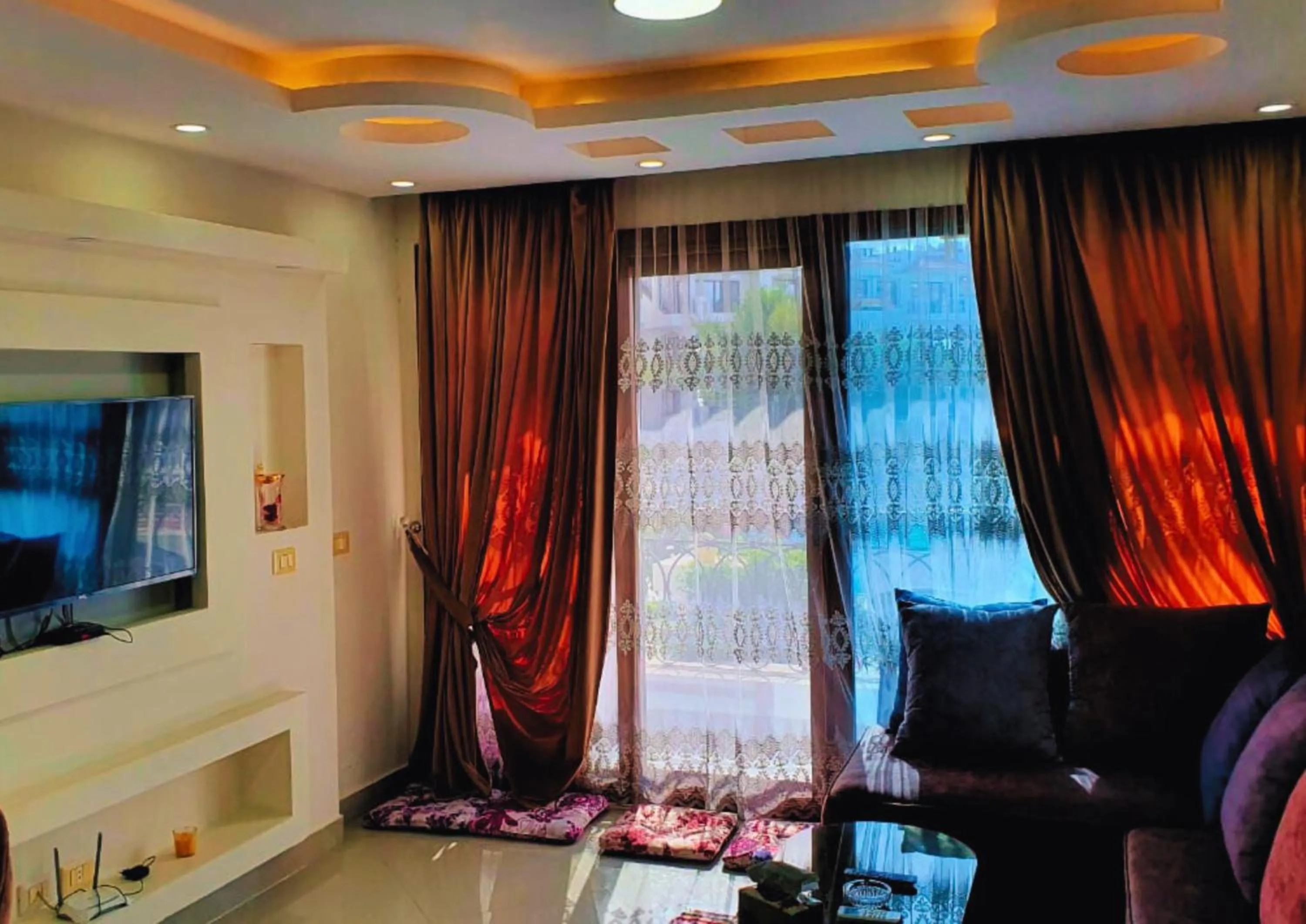 Communal lounge/ TV room in Luxury Sharm Hills Resort