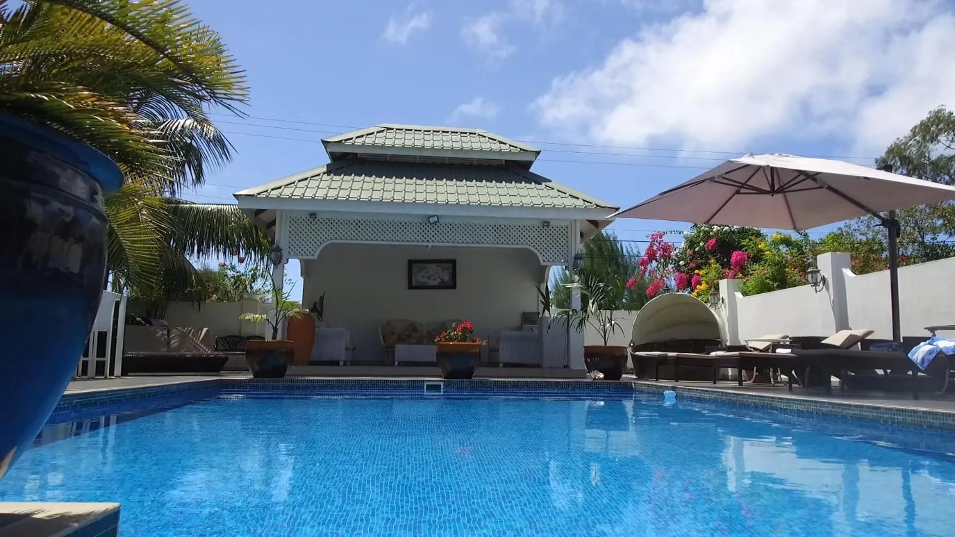 Pool view in Le Bonheur Villa