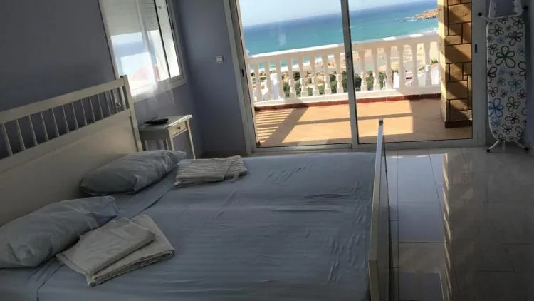 Bed in Villa Tanger Cap Spartel Vue sur mer