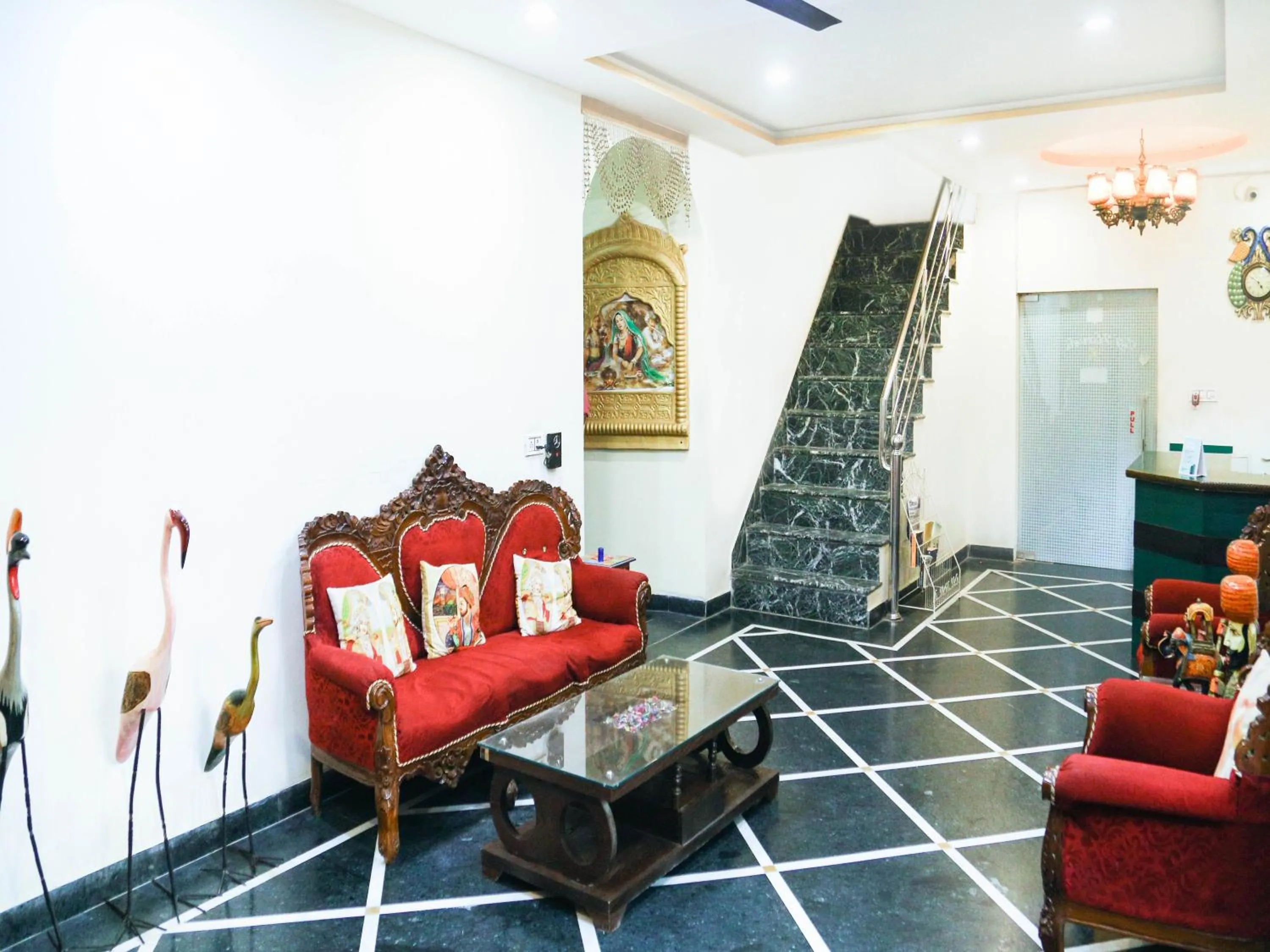 Lobby or reception in Taj Haveli Hotel Agra - Walkable Distance From Taj Mahal