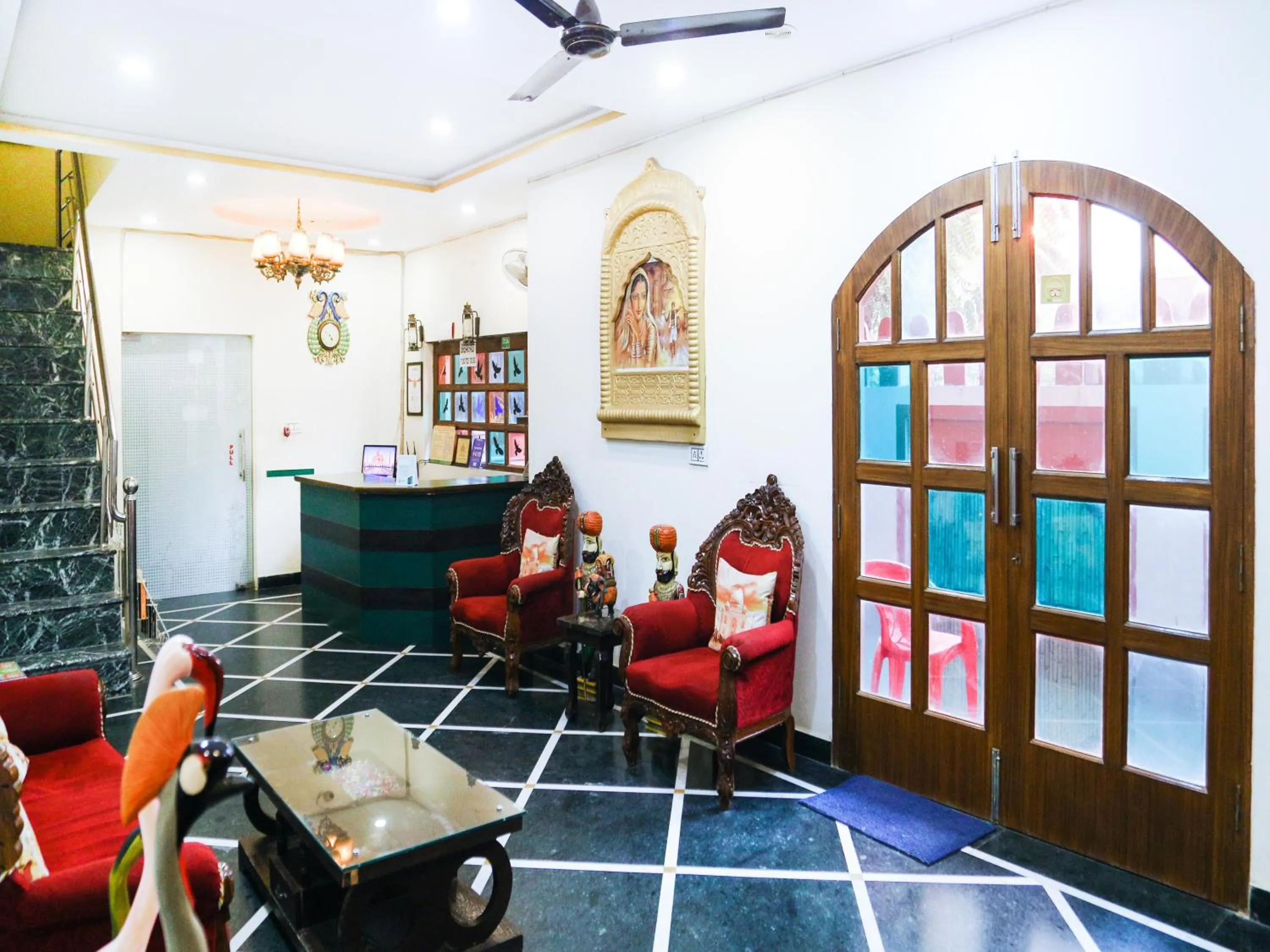Lobby or reception in Taj Haveli Hotel Agra - Walkable Distance From Taj Mahal