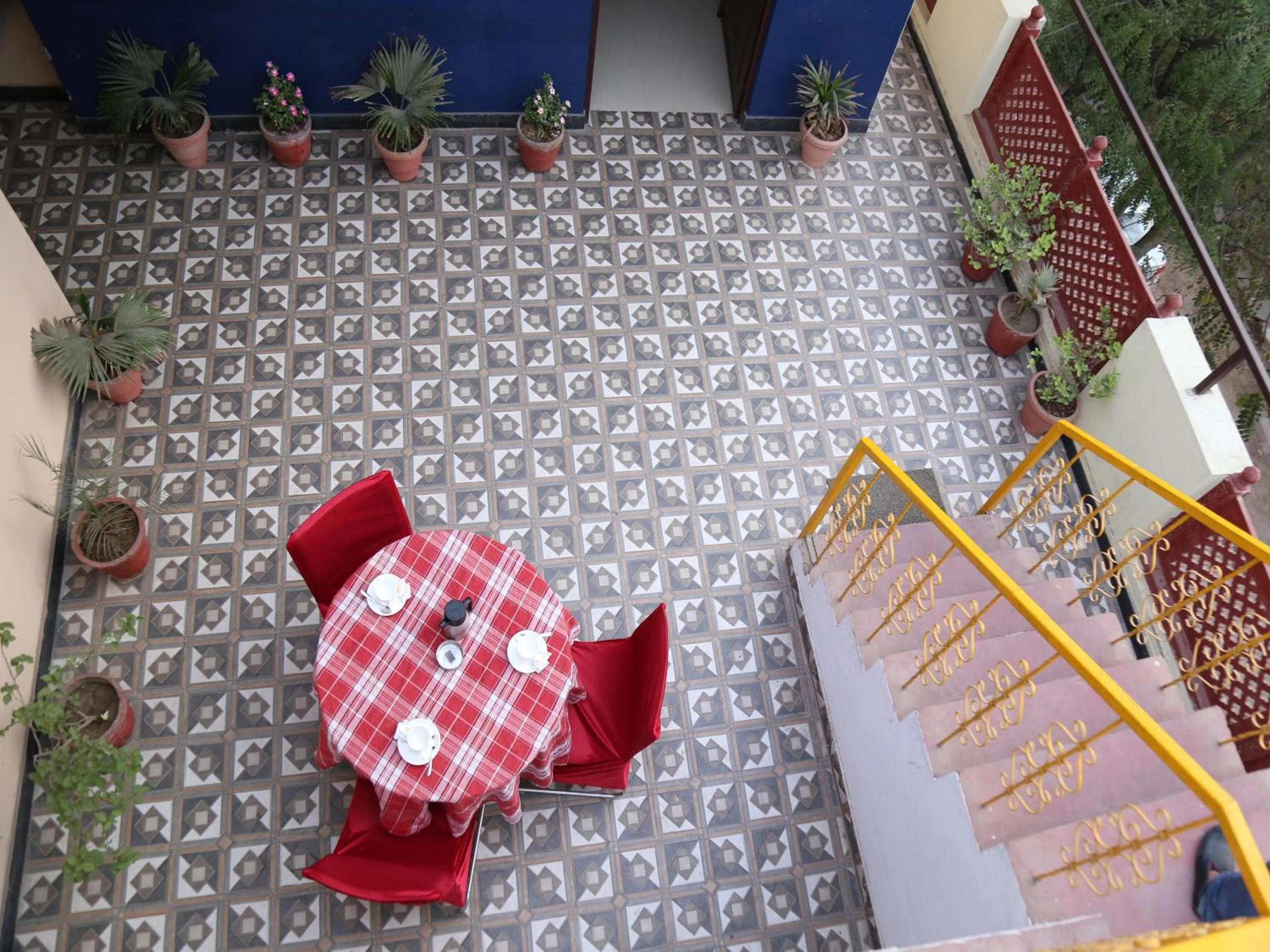 Seating area in Taj Haveli Hotel Agra - Walkable Distance From Taj Mahal