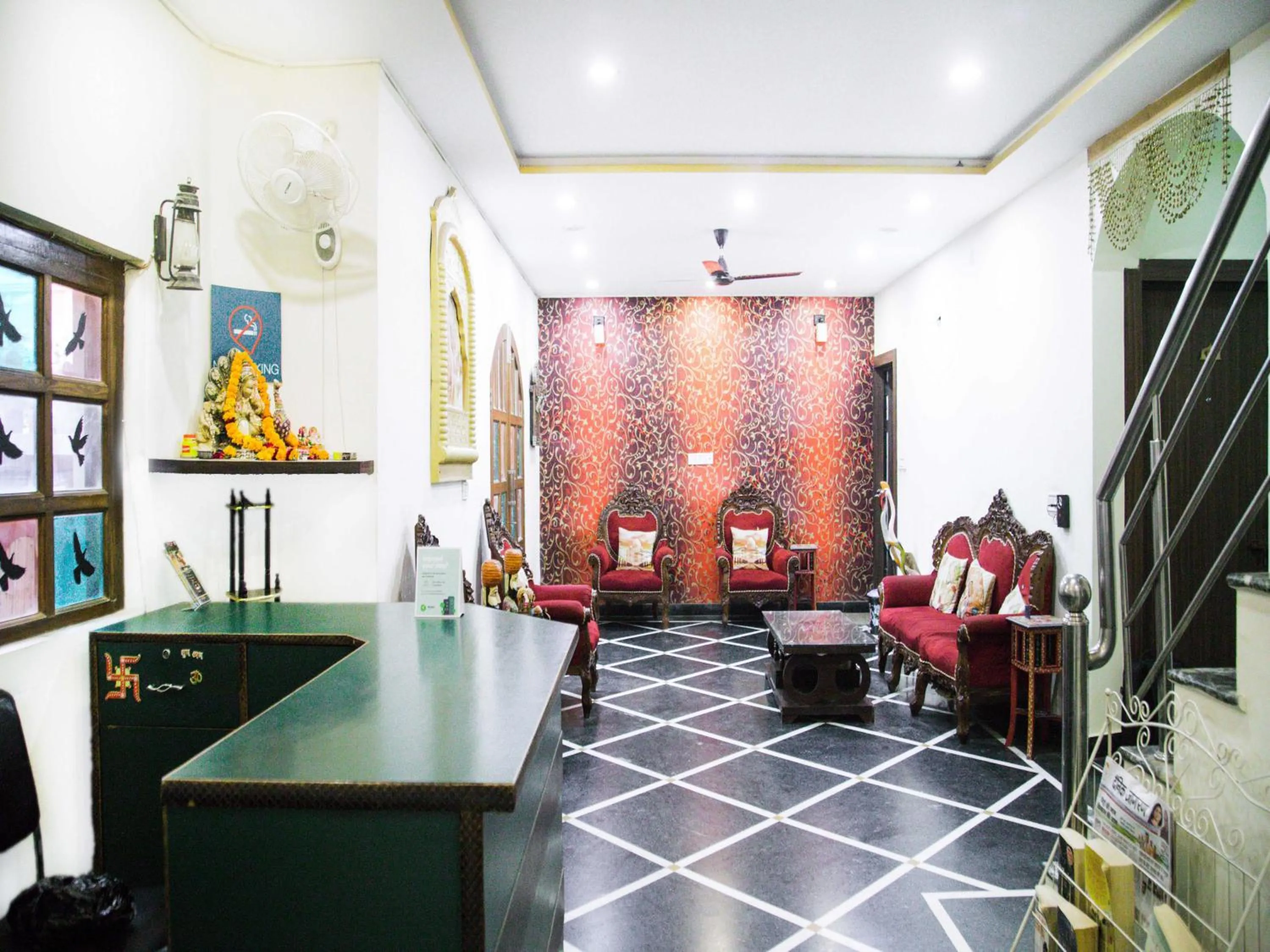 Lobby or reception in Taj Haveli Hotel Agra - Walkable Distance From Taj Mahal
