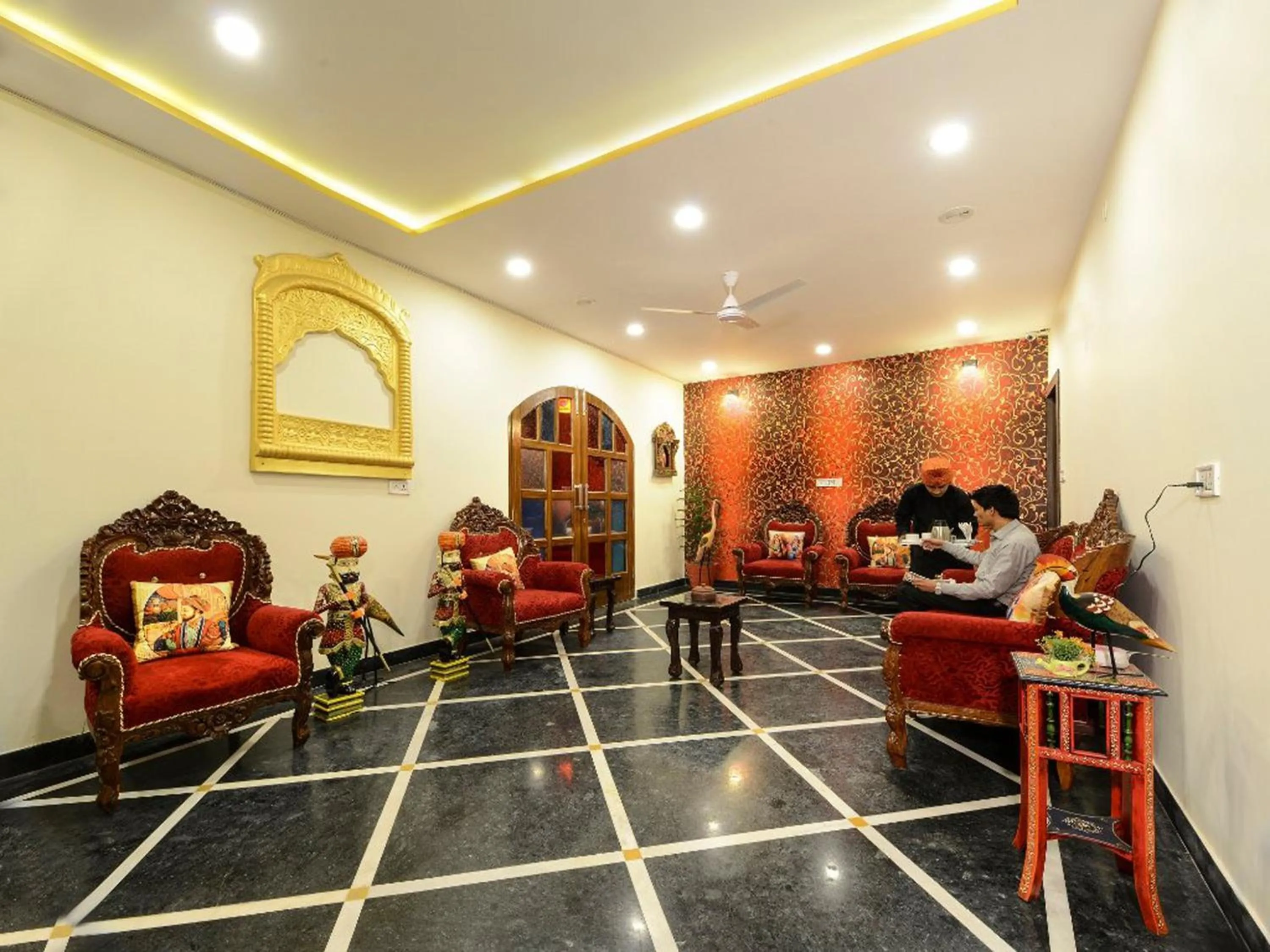 People in Taj Haveli Hotel Agra - Walkable Distance From Taj Mahal