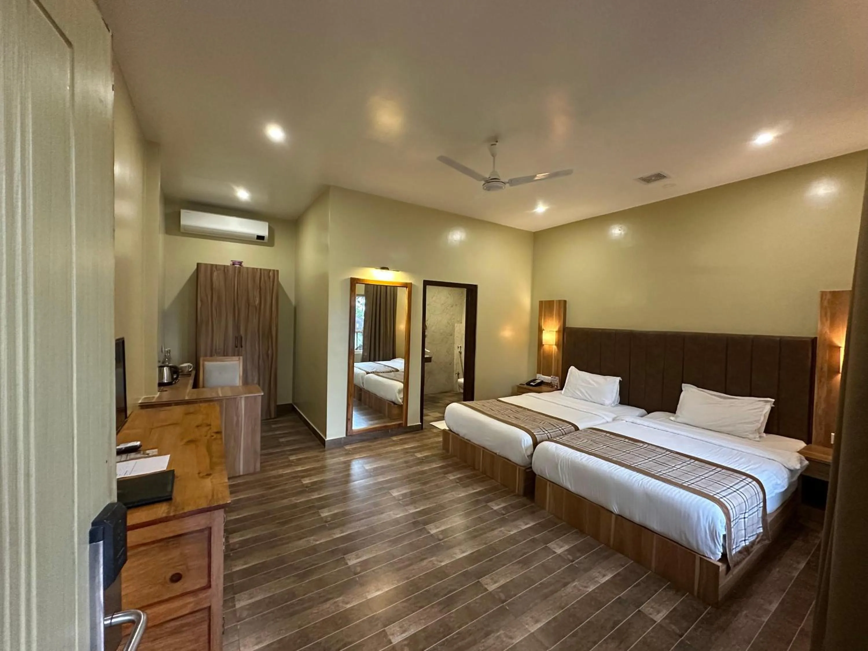 Photo of the whole room in Jungleciti House, Kaziranga National Park