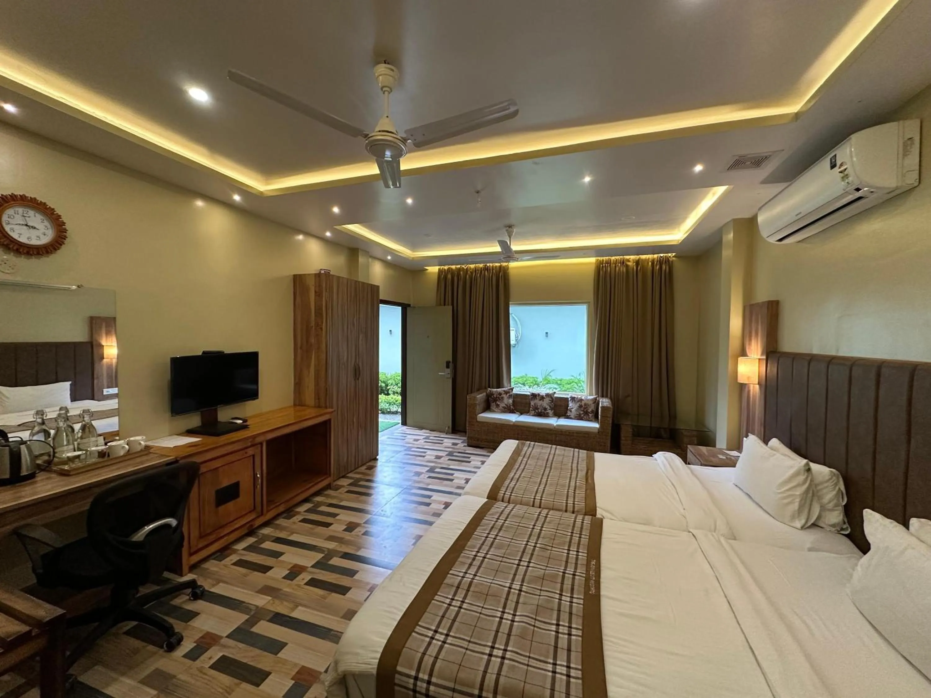 Photo of the whole room in Jungleciti House, Kaziranga National Park