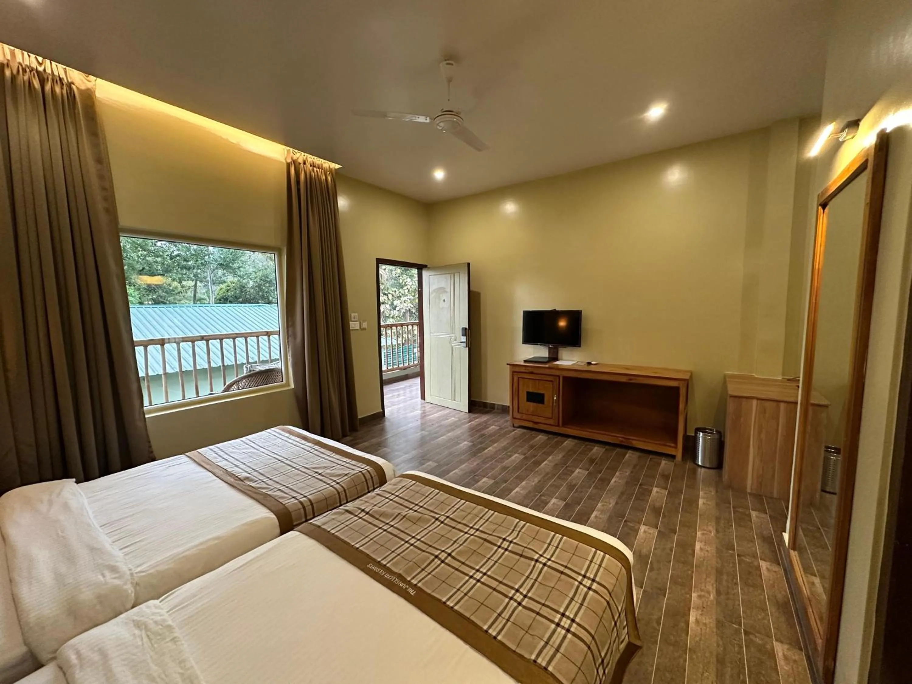 Photo of the whole room in Jungleciti House, Kaziranga National Park