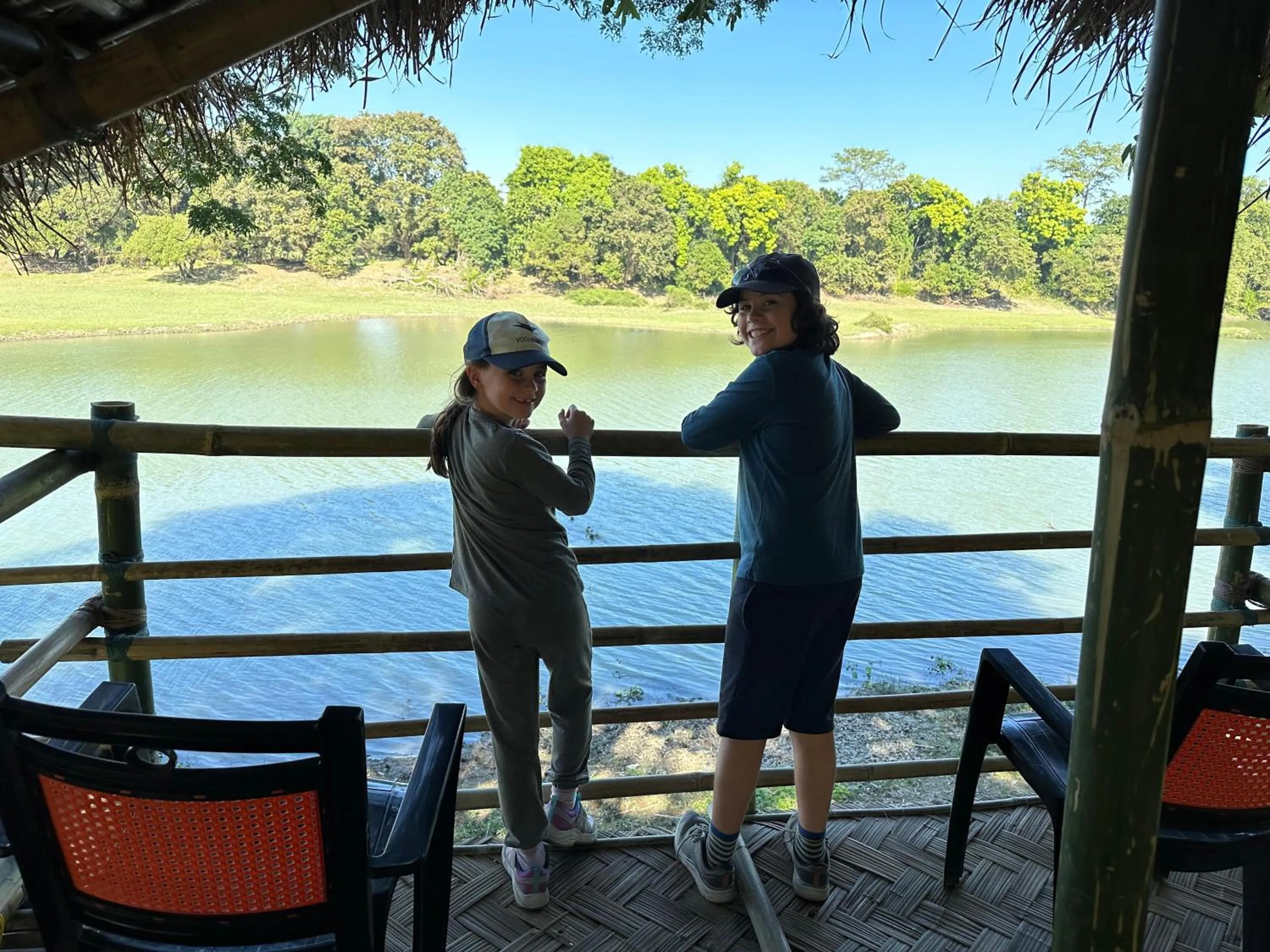 People in Jungleciti House, Kaziranga National Park