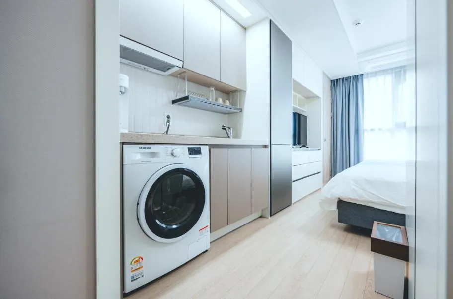 Bed in H Avenue Sasang Station Residence Hotel