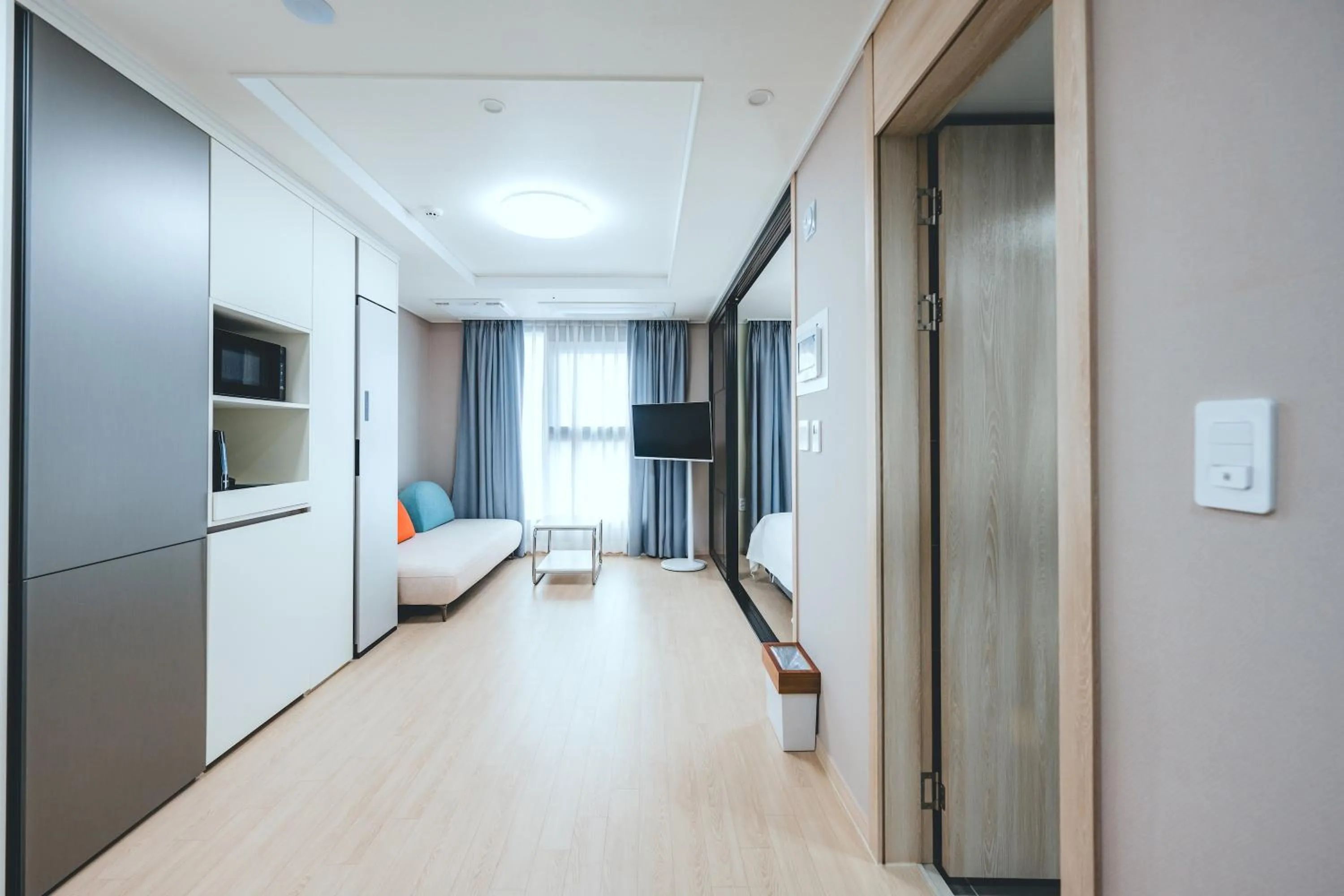 Bed in H Avenue Sasang Station Residence Hotel