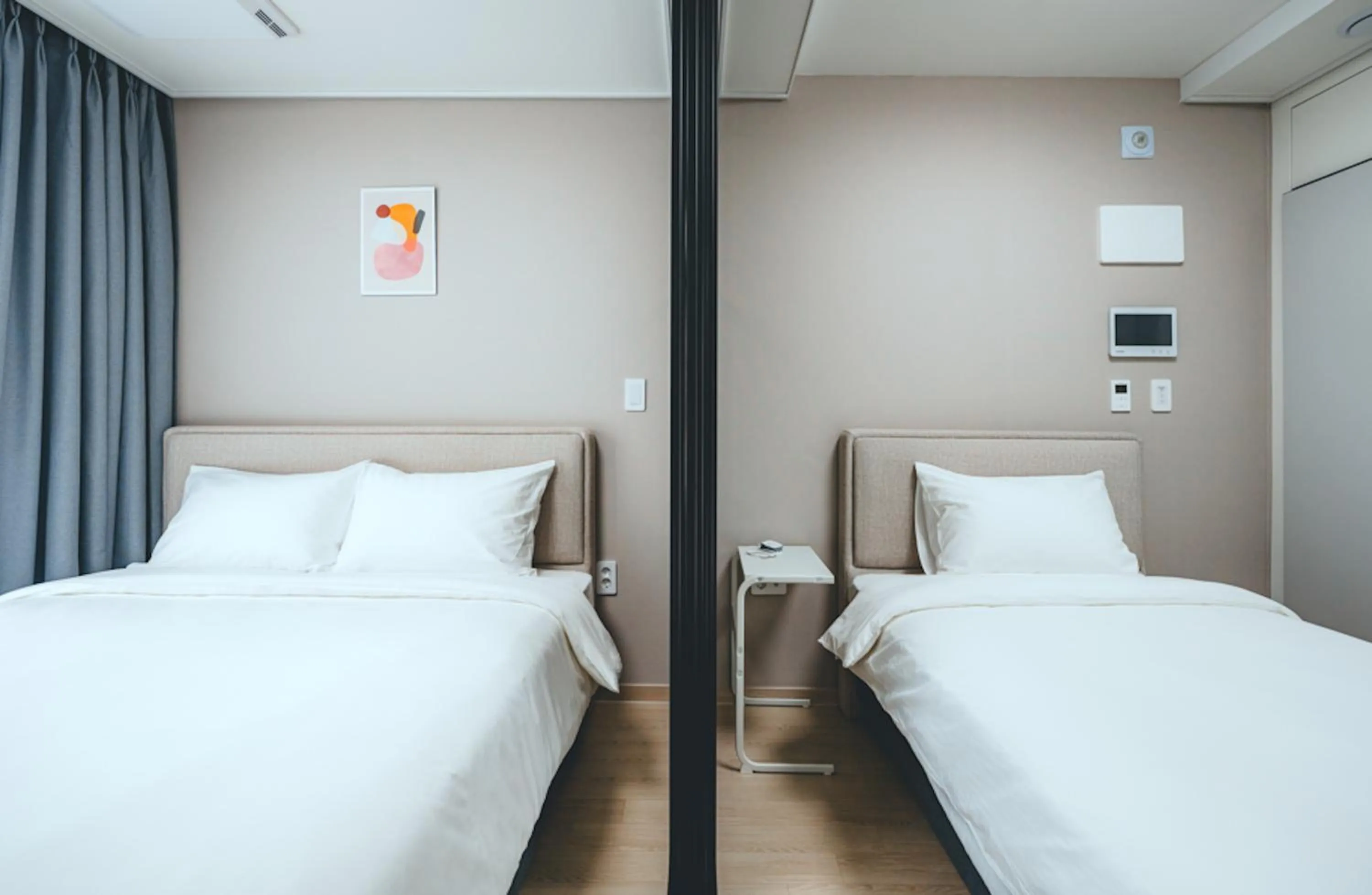 Bed in H Avenue Sasang Station Residence Hotel