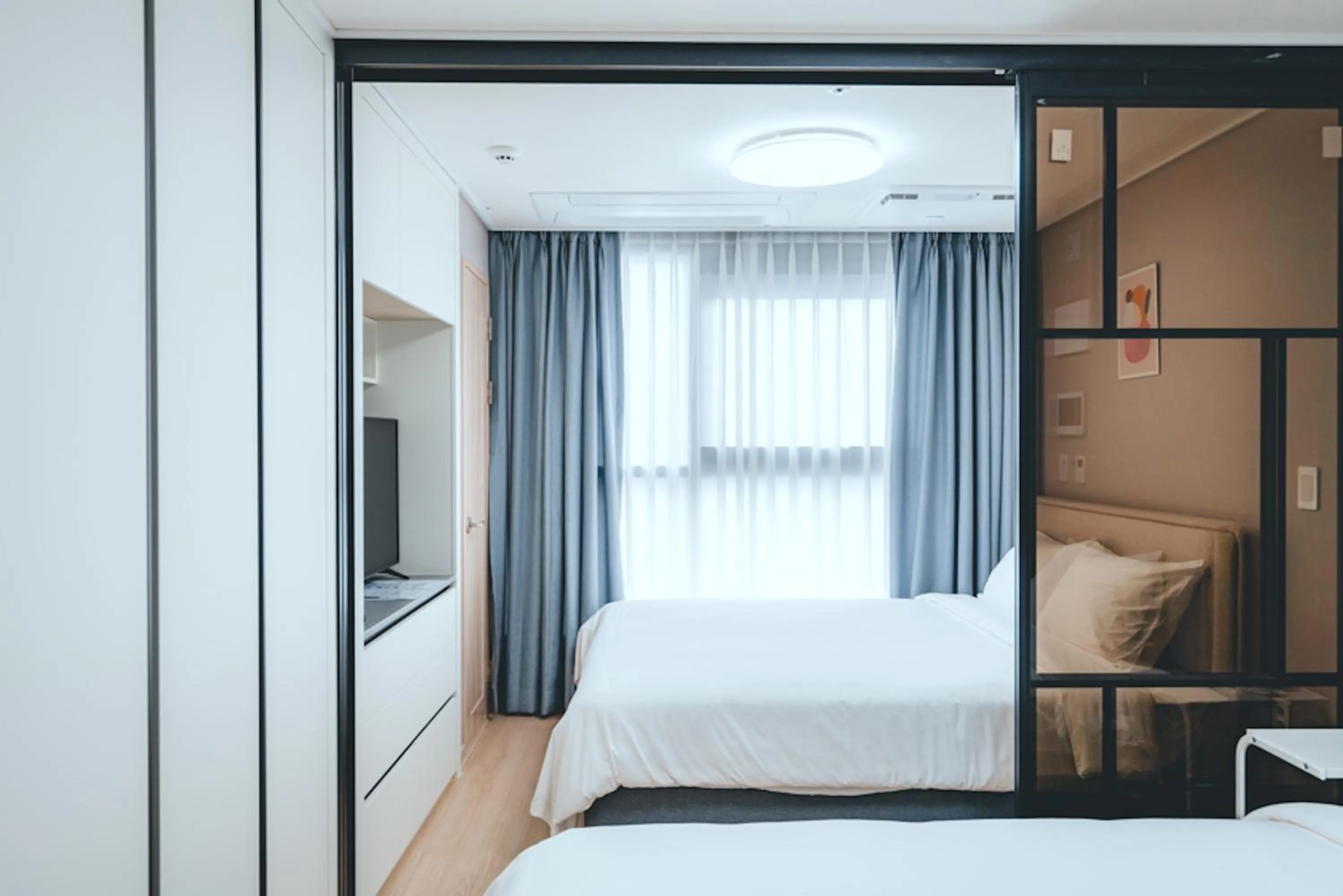 Bed in H Avenue Sasang Station Residence Hotel