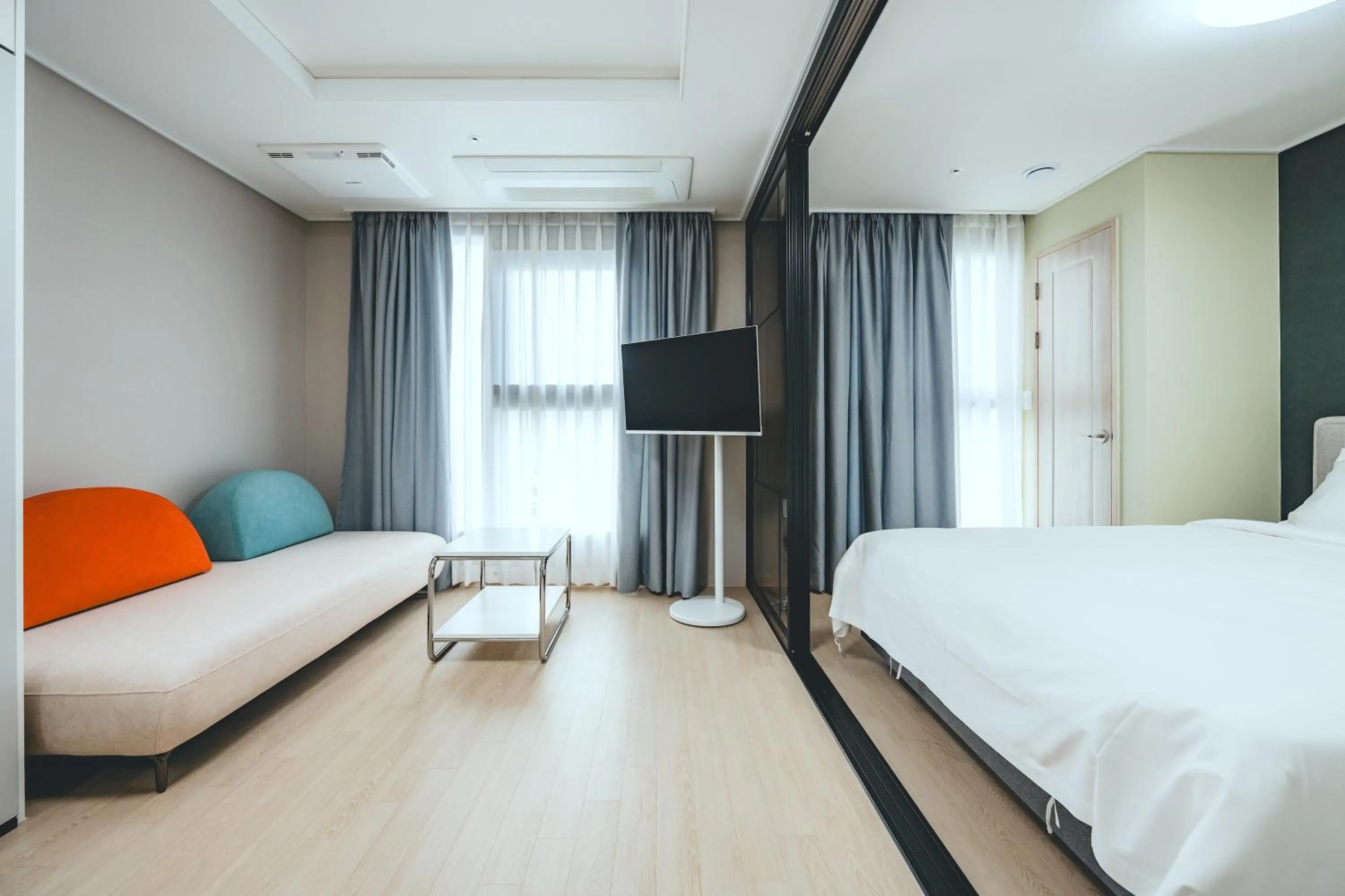 Bed in H Avenue Sasang Station Residence Hotel