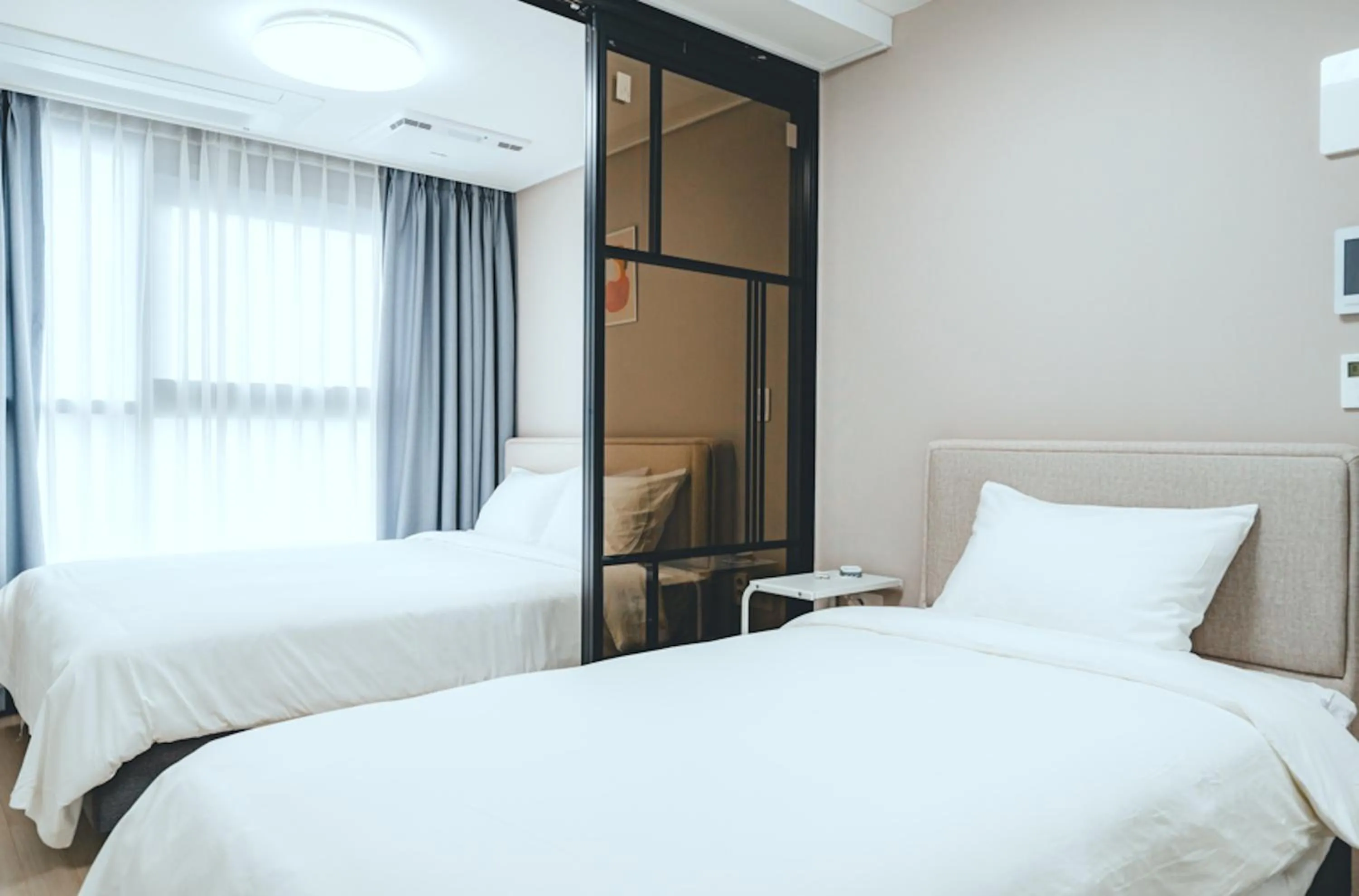 Bed in H Avenue Sasang Station Residence Hotel