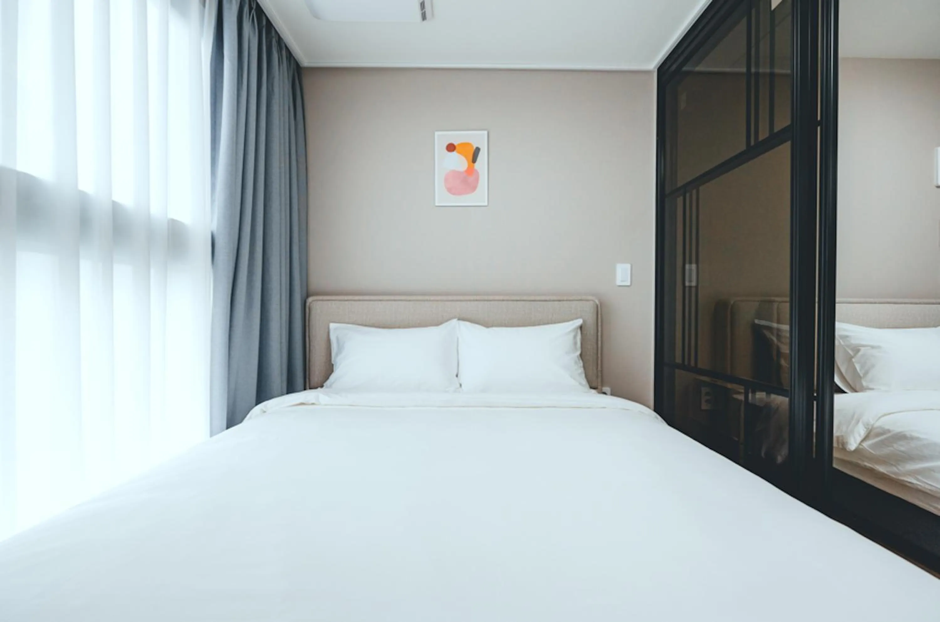 Bed in H Avenue Sasang Station Residence Hotel