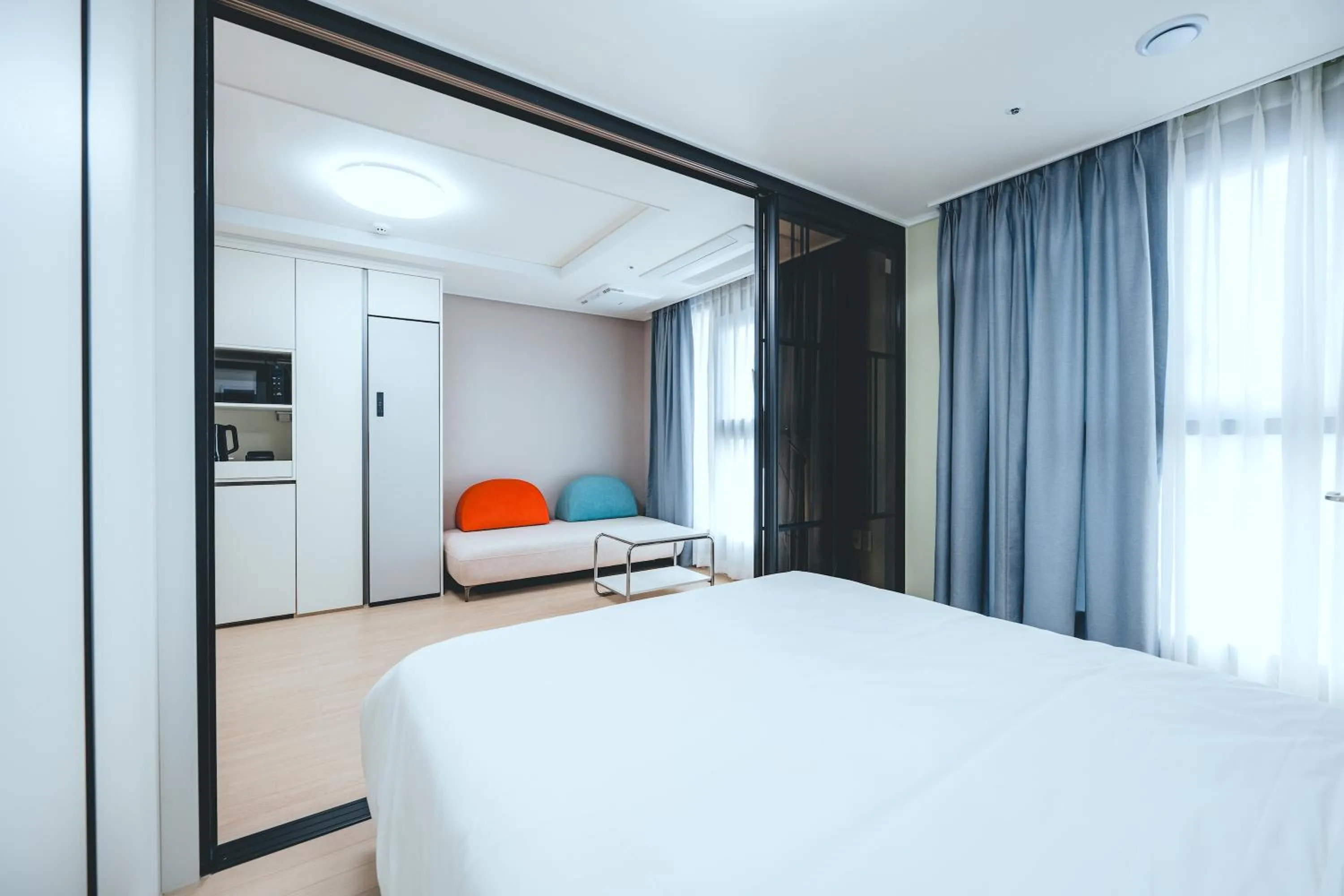 Bed in H Avenue Sasang Station Residence Hotel