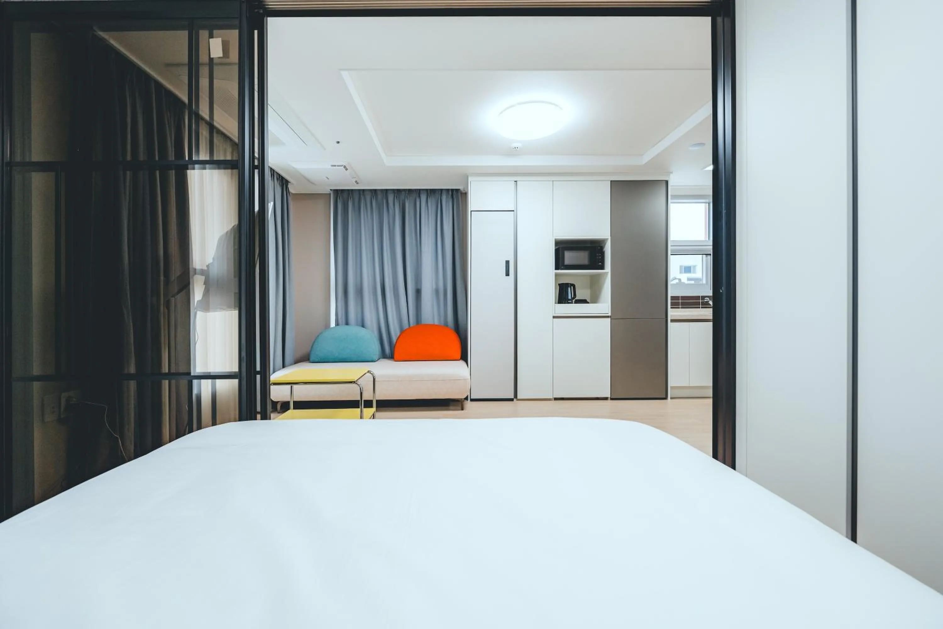 Bed in H Avenue Sasang Station Residence Hotel