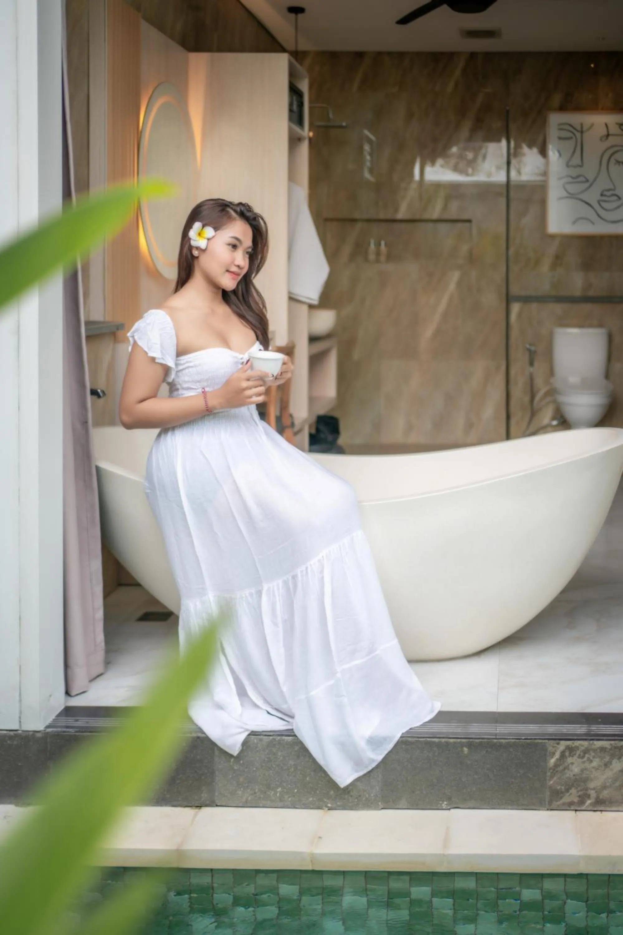 Swimming pool in Dikubu Bali Villa and Suites