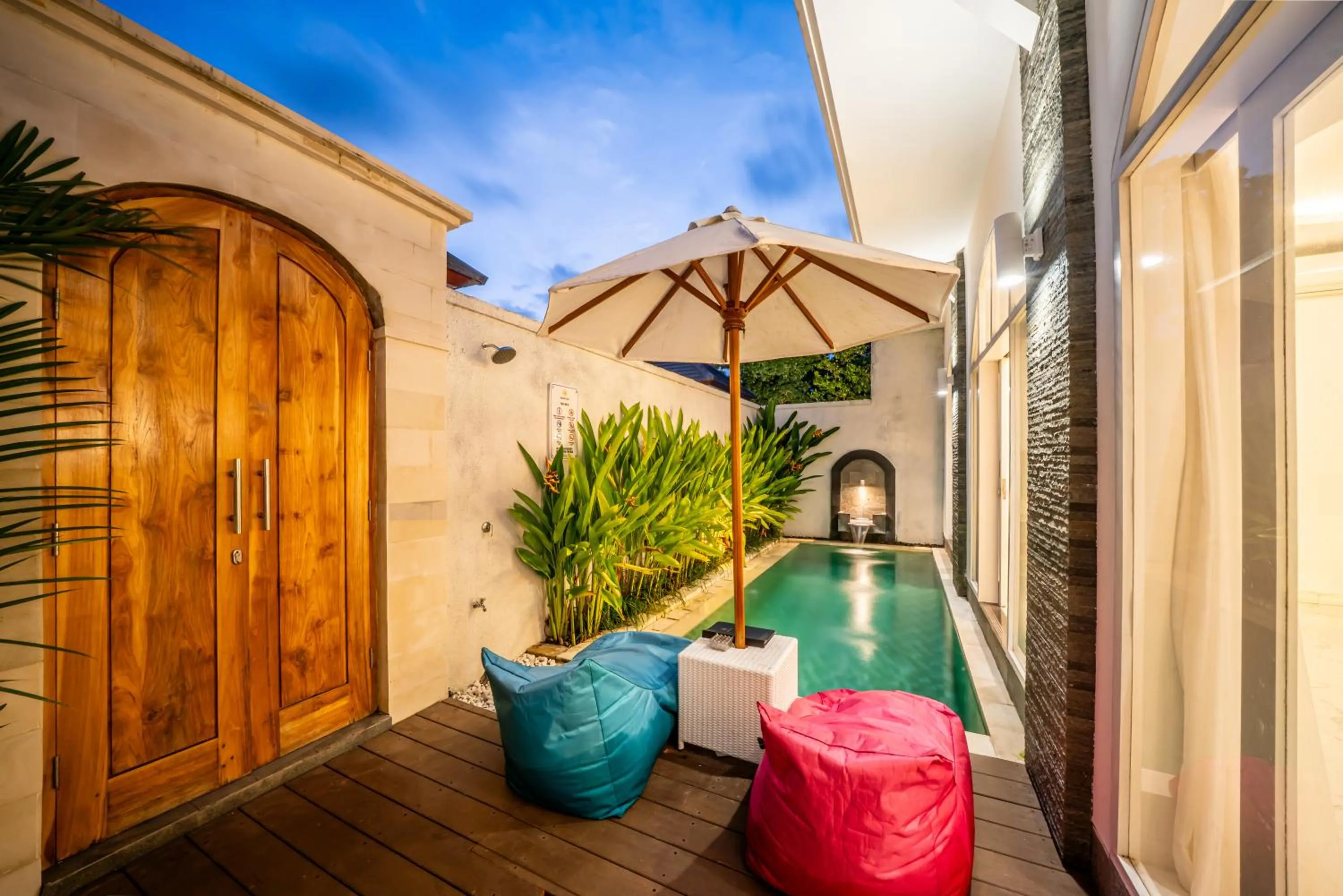 Swimming pool in Dikubu Bali Villa and Suites