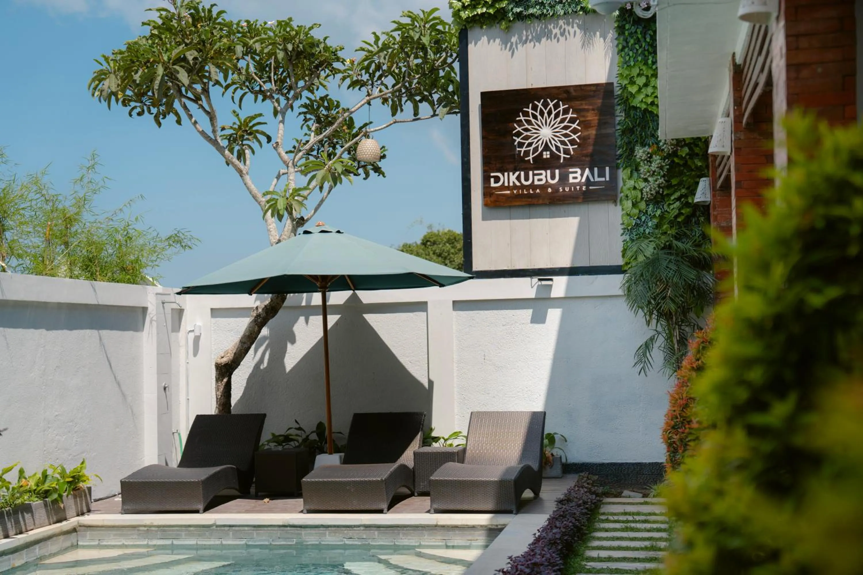 Pool view in Dikubu Bali Villa and Suites