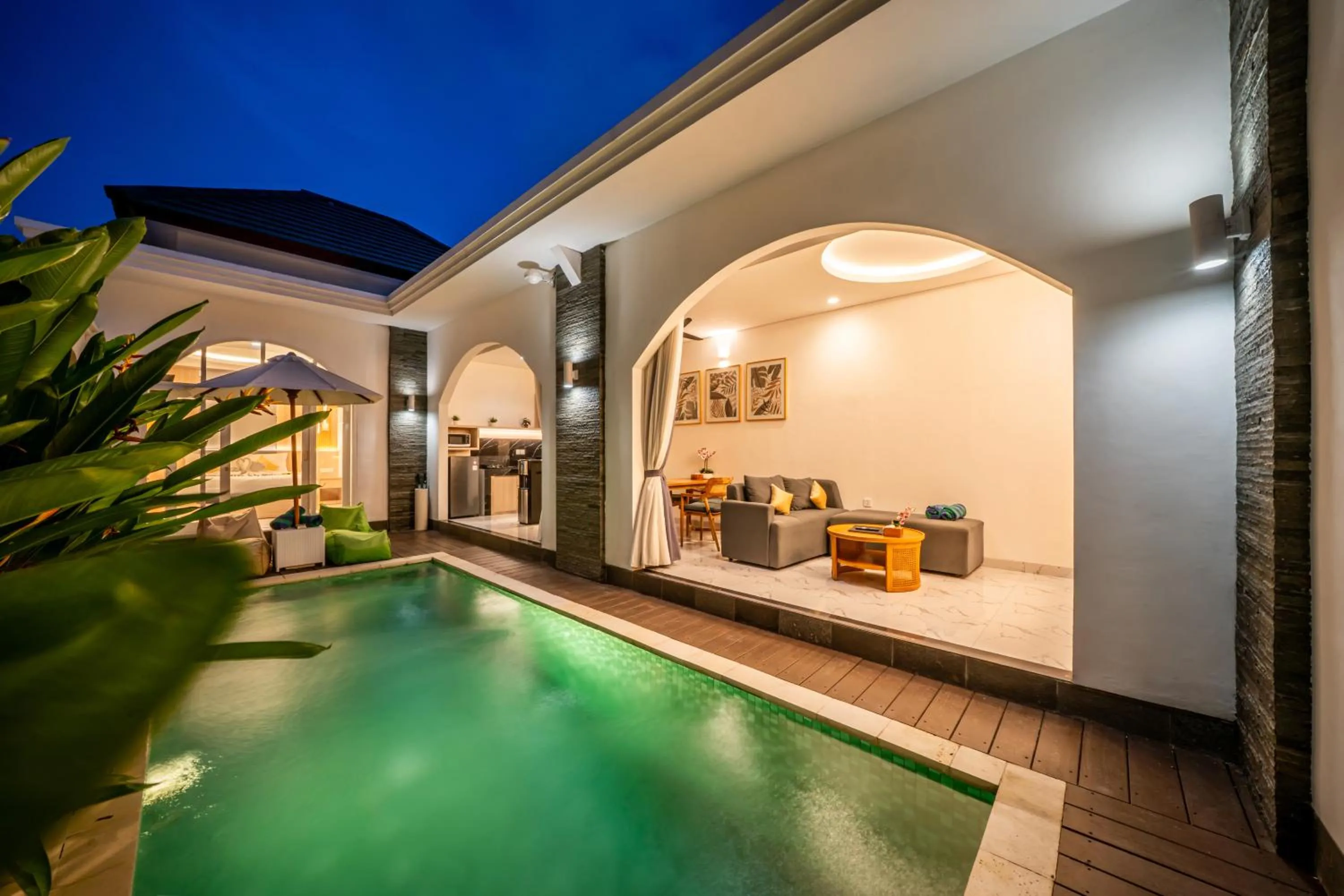 Swimming pool in Dikubu Bali Villa and Suites