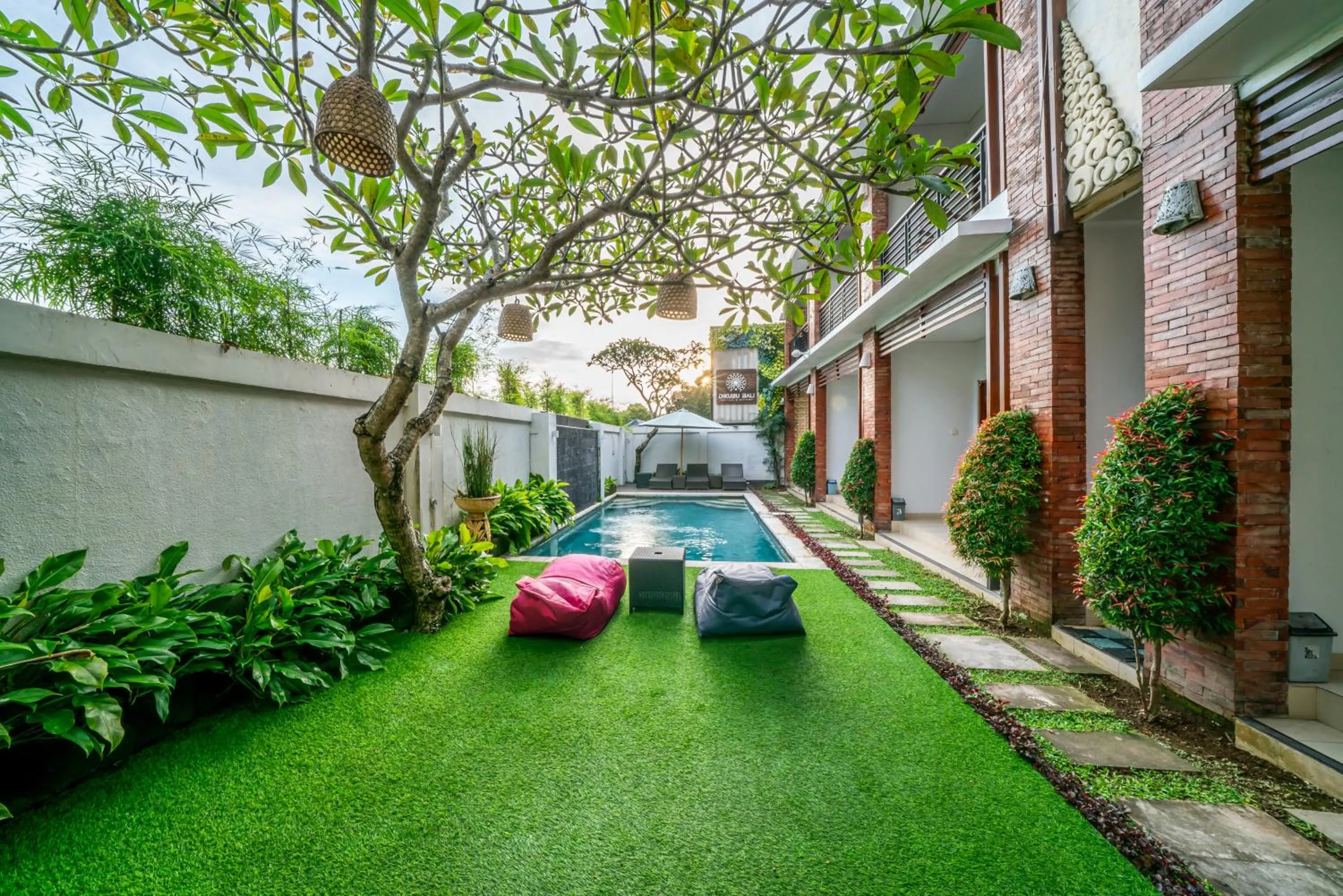 Pool view in Dikubu Bali Villa and Suites