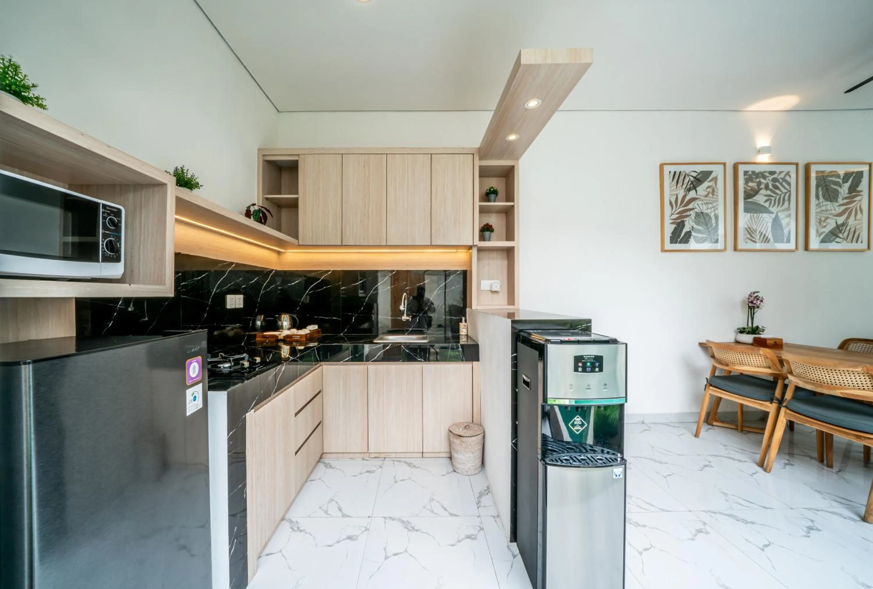 kitchen in Dikubu Bali Villa and Suites