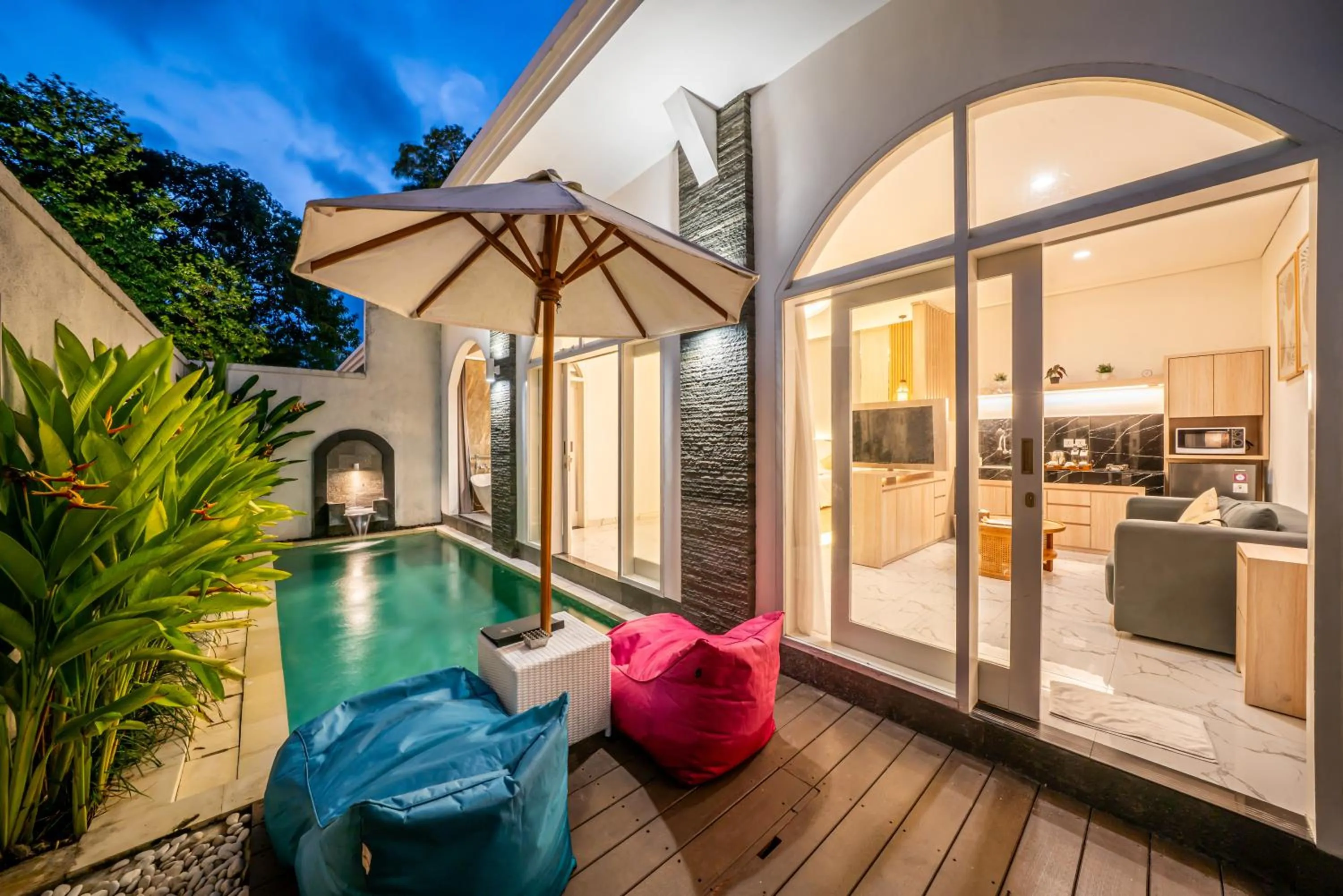 Swimming pool in Dikubu Bali Villa and Suites