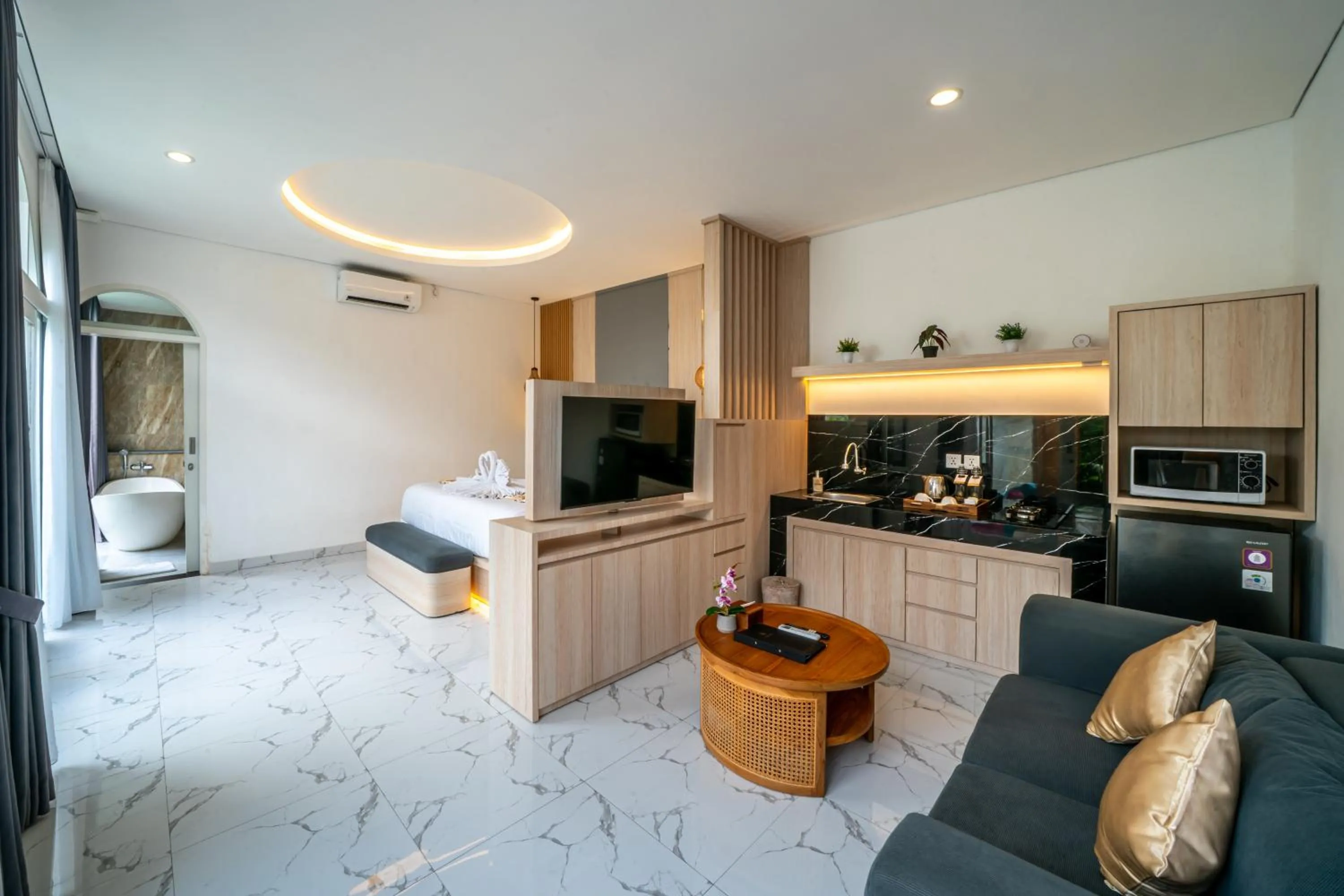 Bedroom in Dikubu Bali Villa and Suites