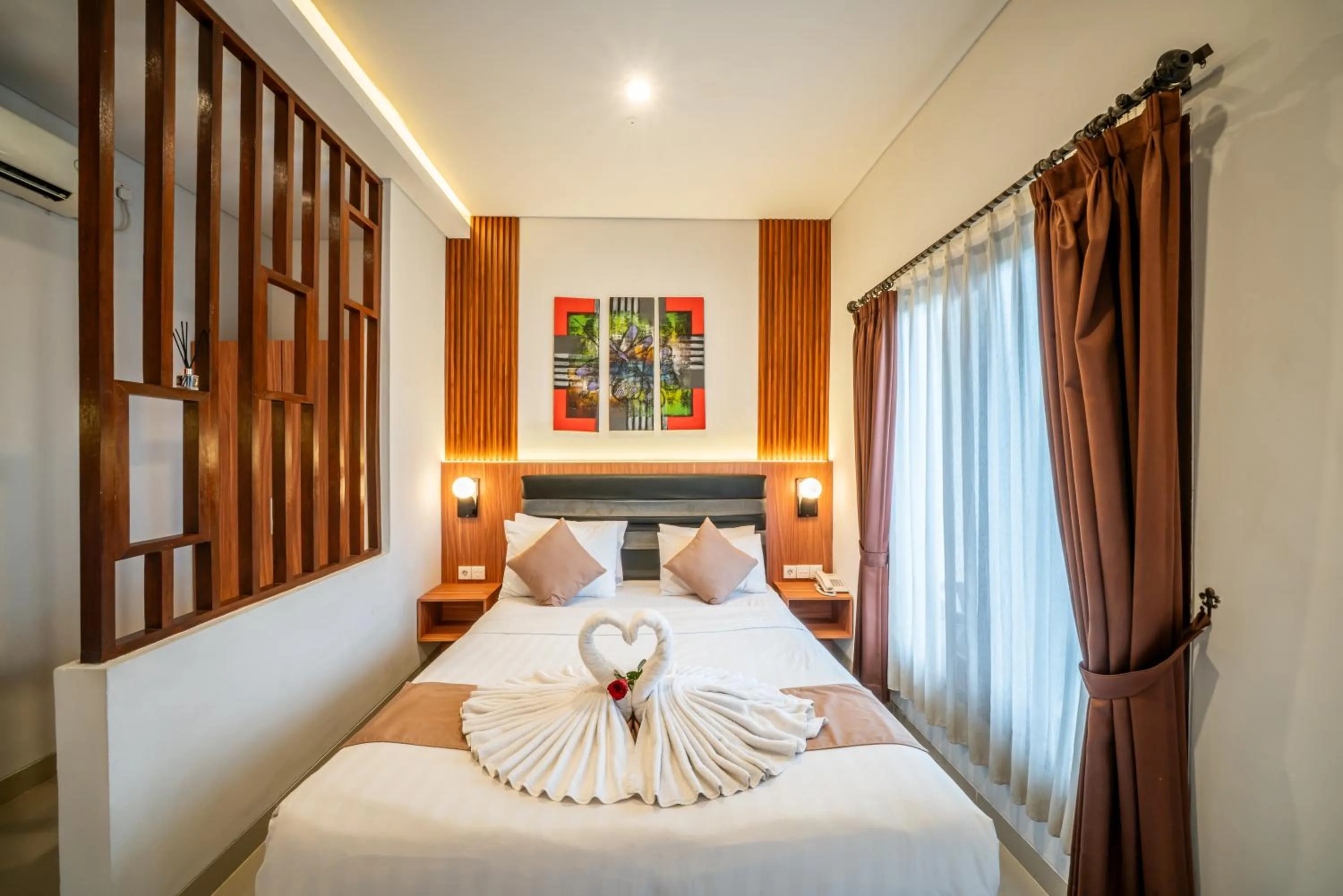 Bedroom, Bed in Dikubu Bali Villa and Suites