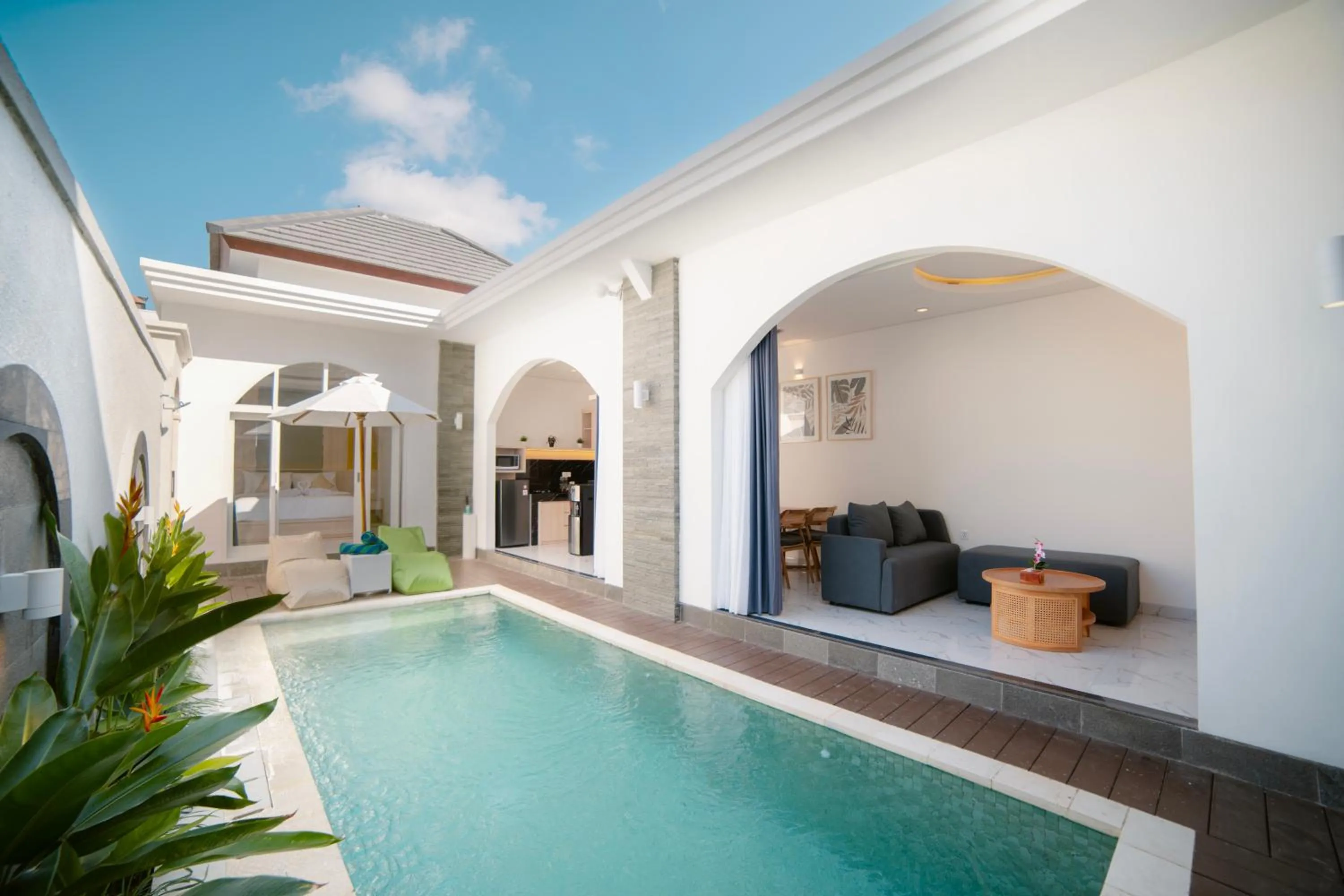 Swimming pool in Dikubu Bali Villa and Suites