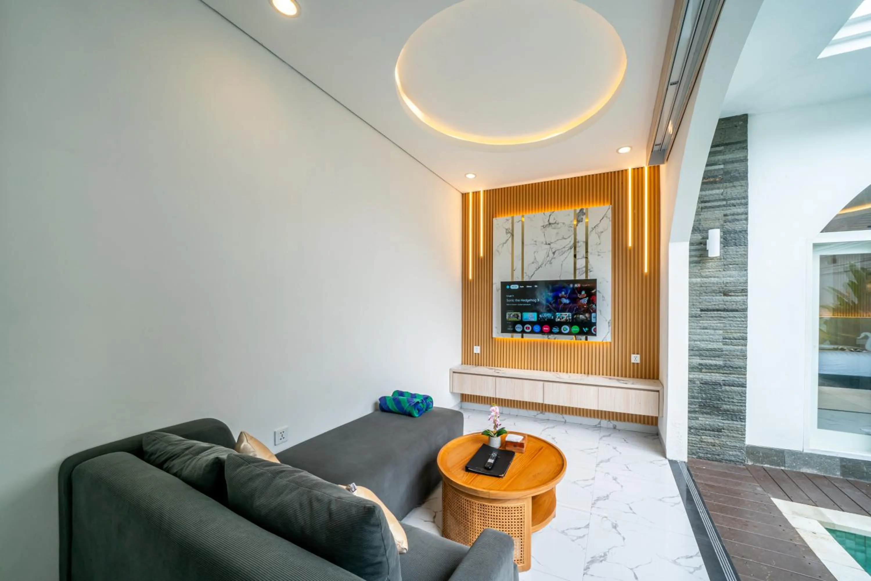 Living room in Dikubu Bali Villa and Suites