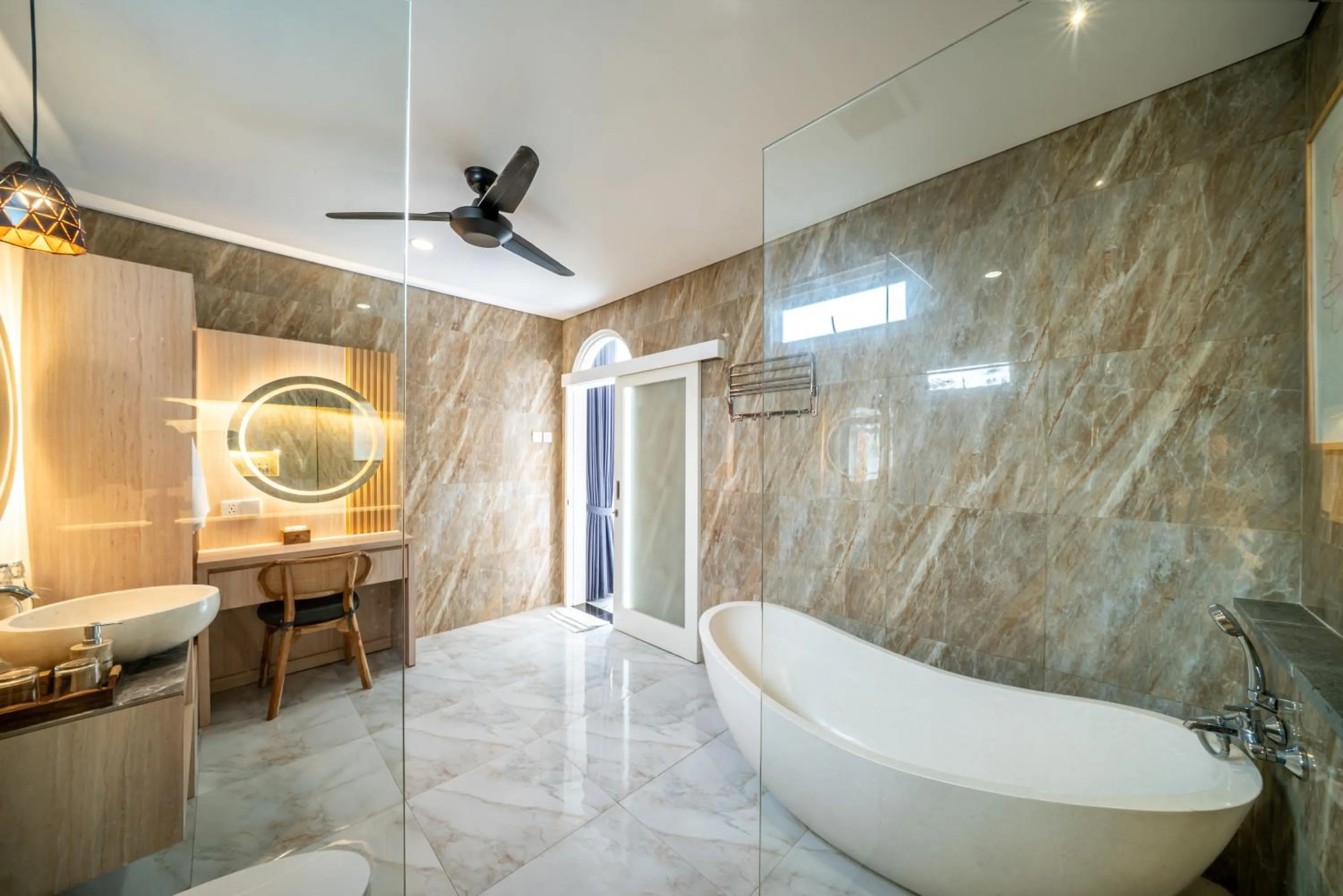 Bathroom in Dikubu Bali Villa and Suites