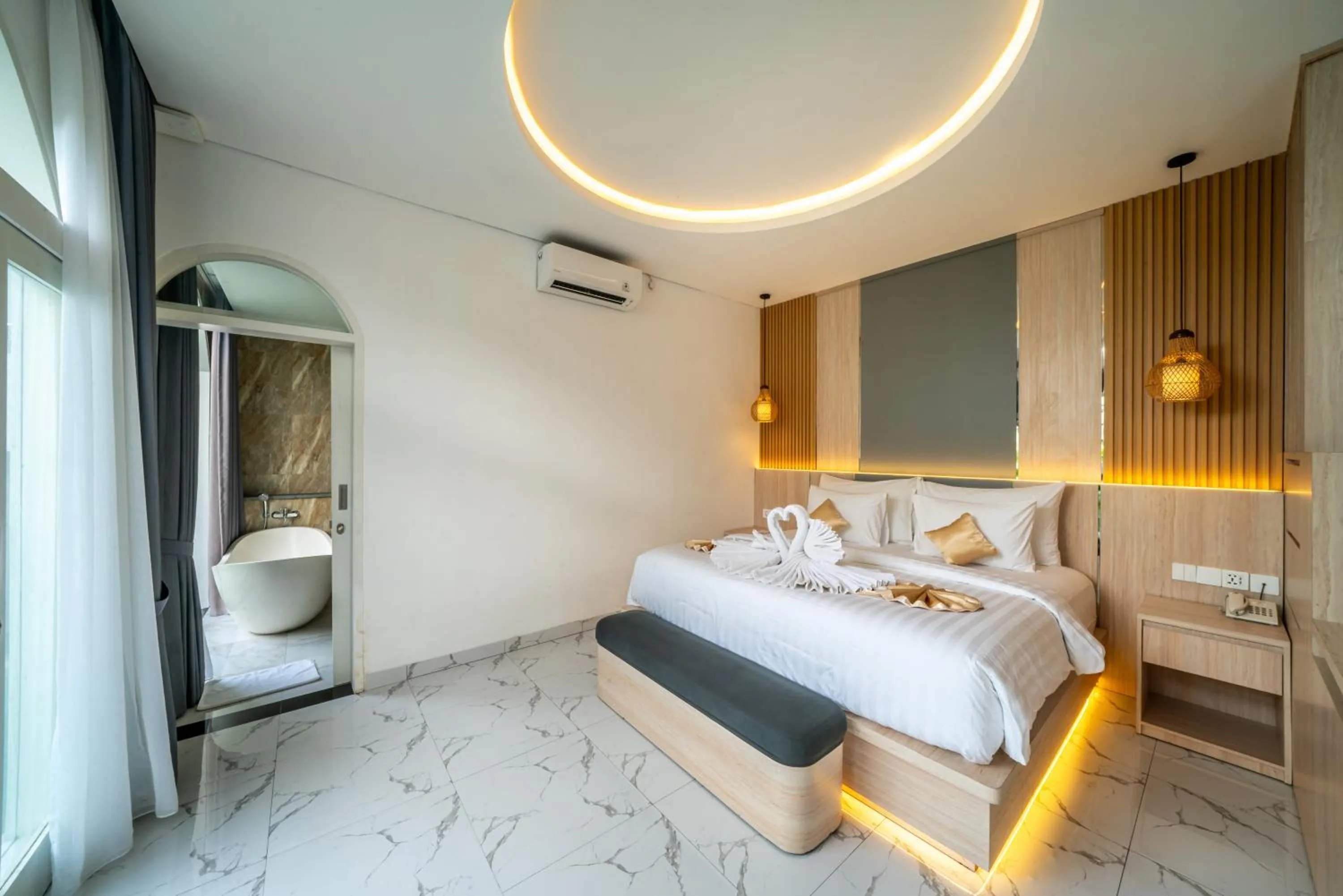 Bedroom, Bed in Dikubu Bali Villa and Suites