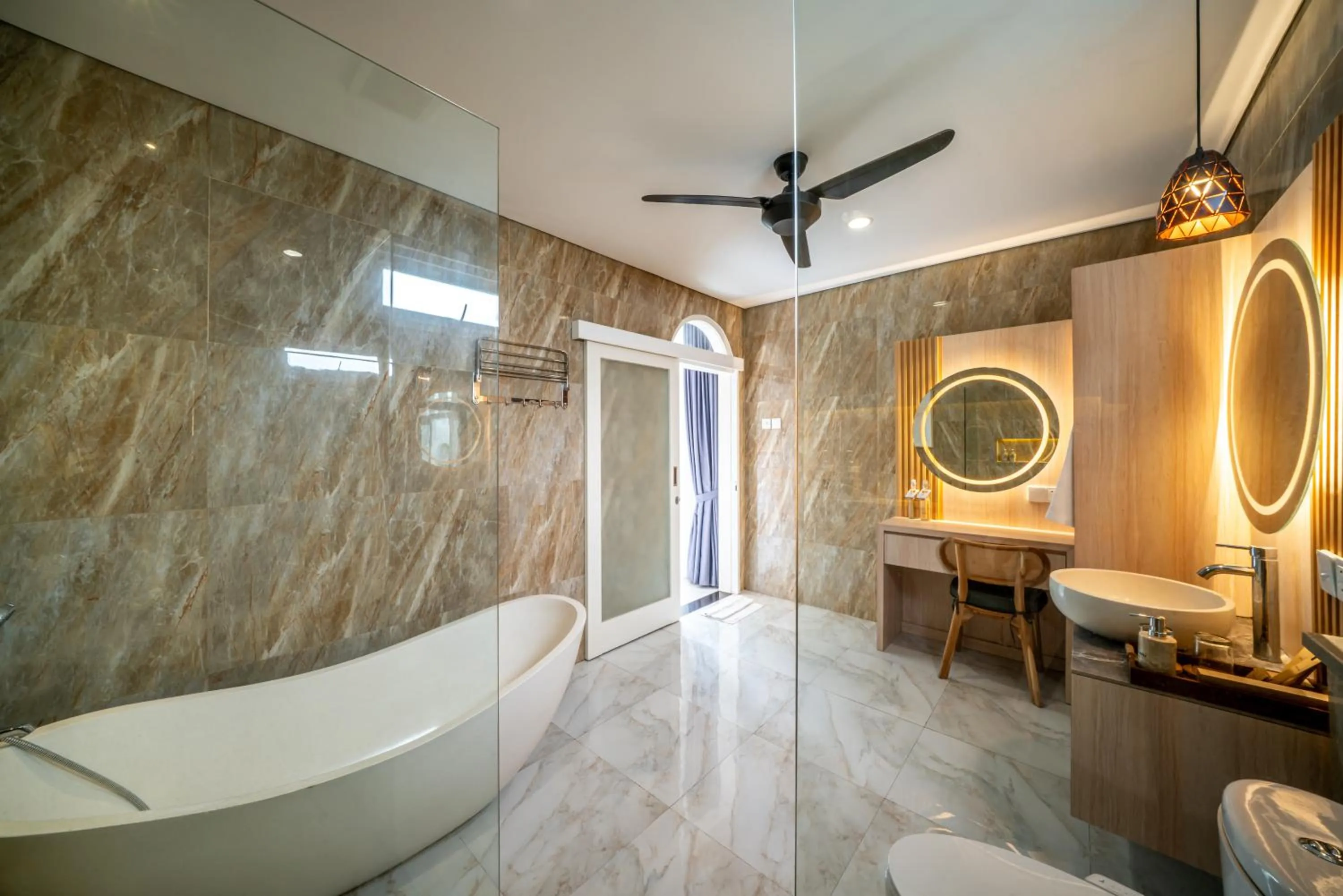 Bathroom in Dikubu Bali Villa and Suites